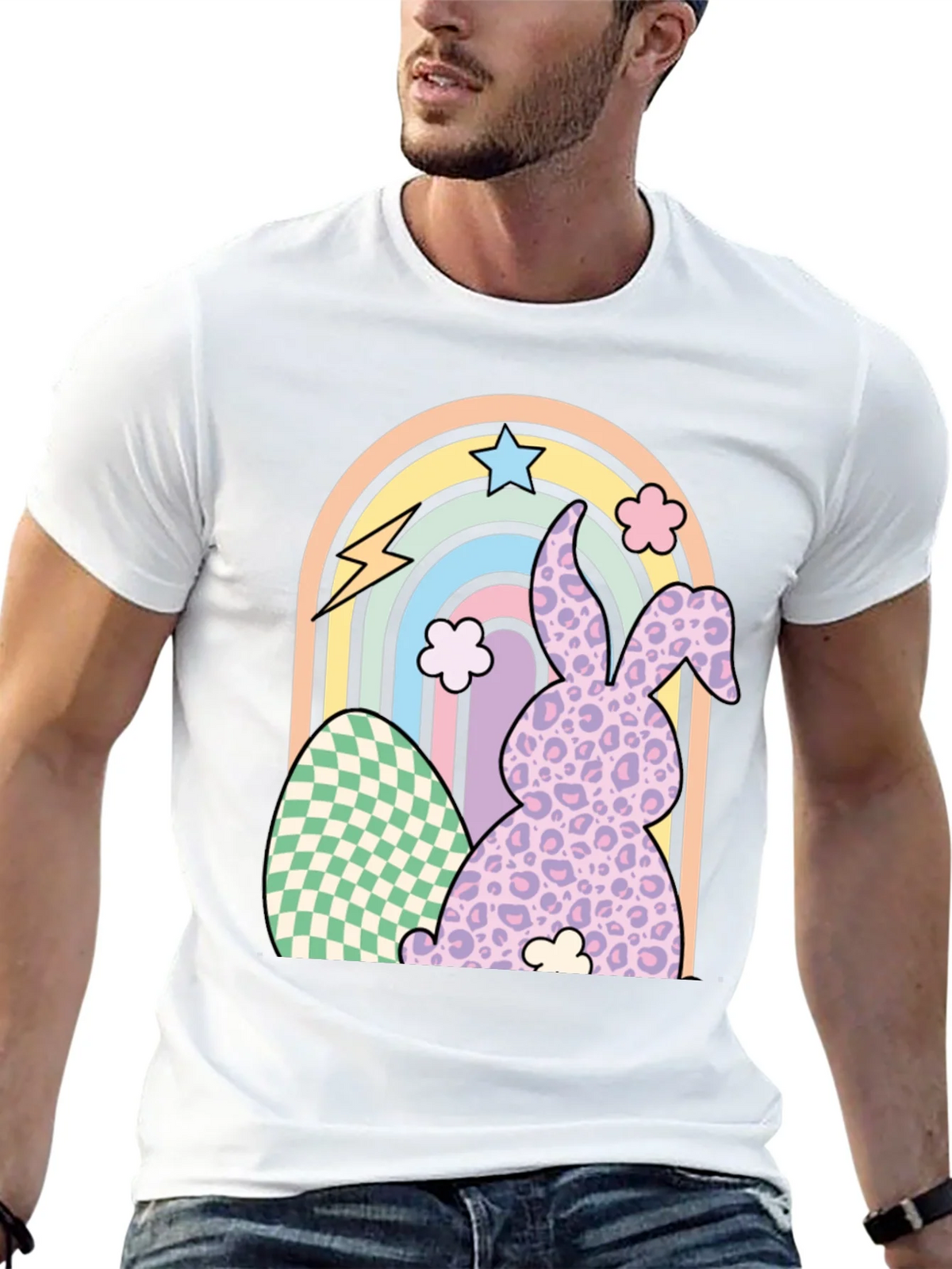 Easter Bunny Rainbow T-Shirt product image 12