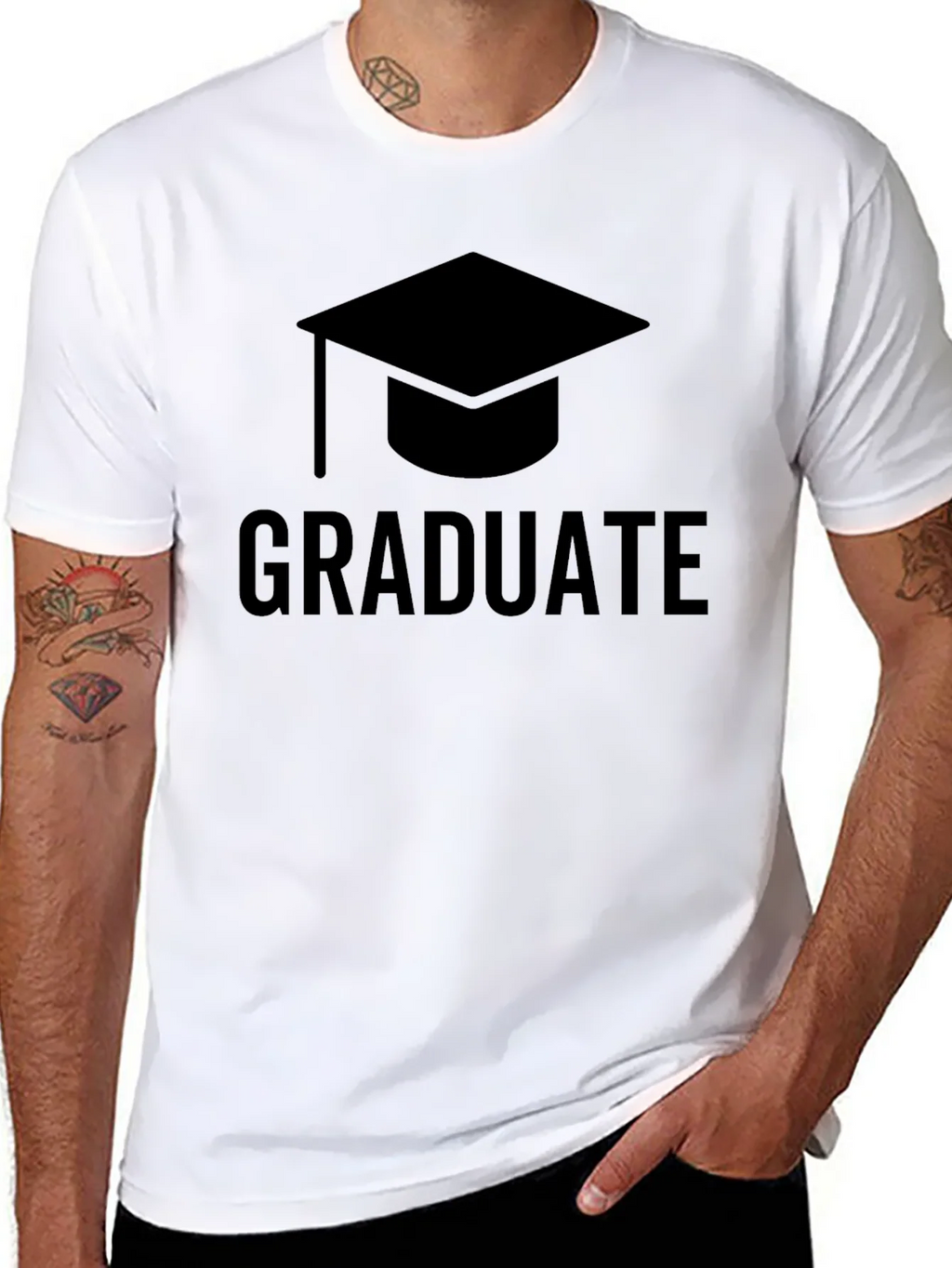 Graduate T-Shirt - Graduation Cap Graphic Tee