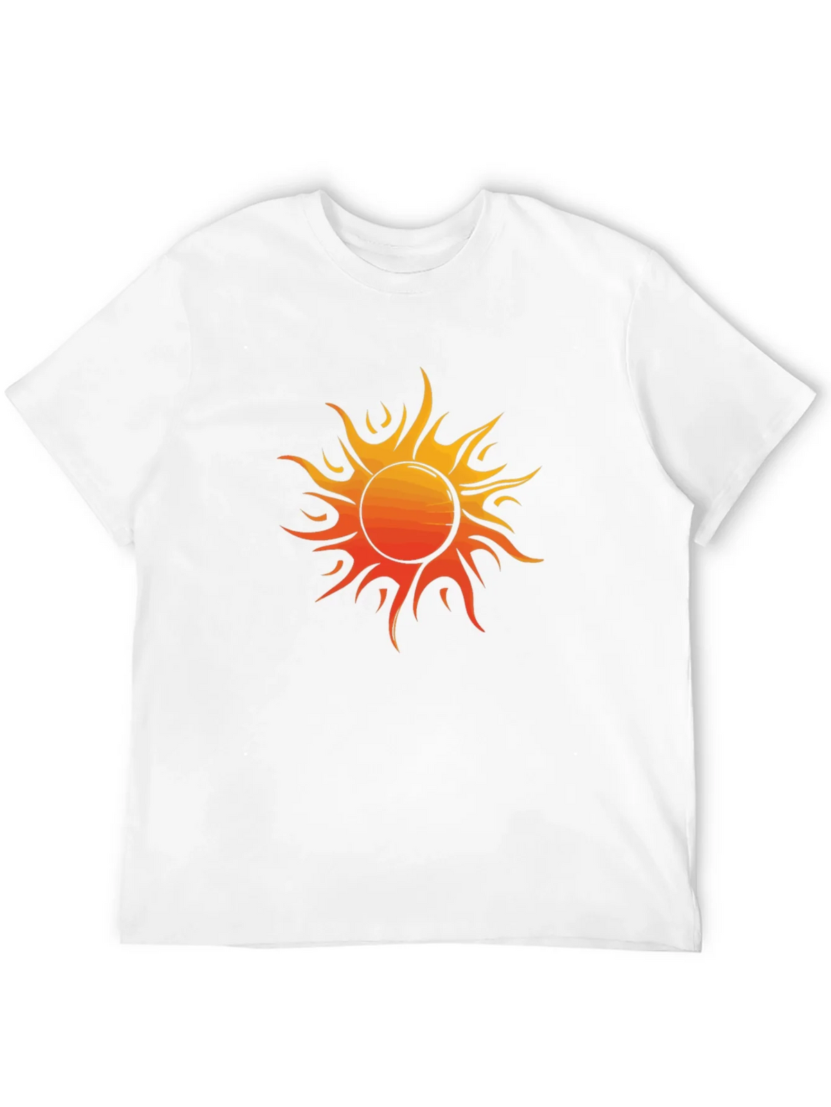 Fiery Sun Graphic Tee - Bold Black Cotton Shirt product image 11