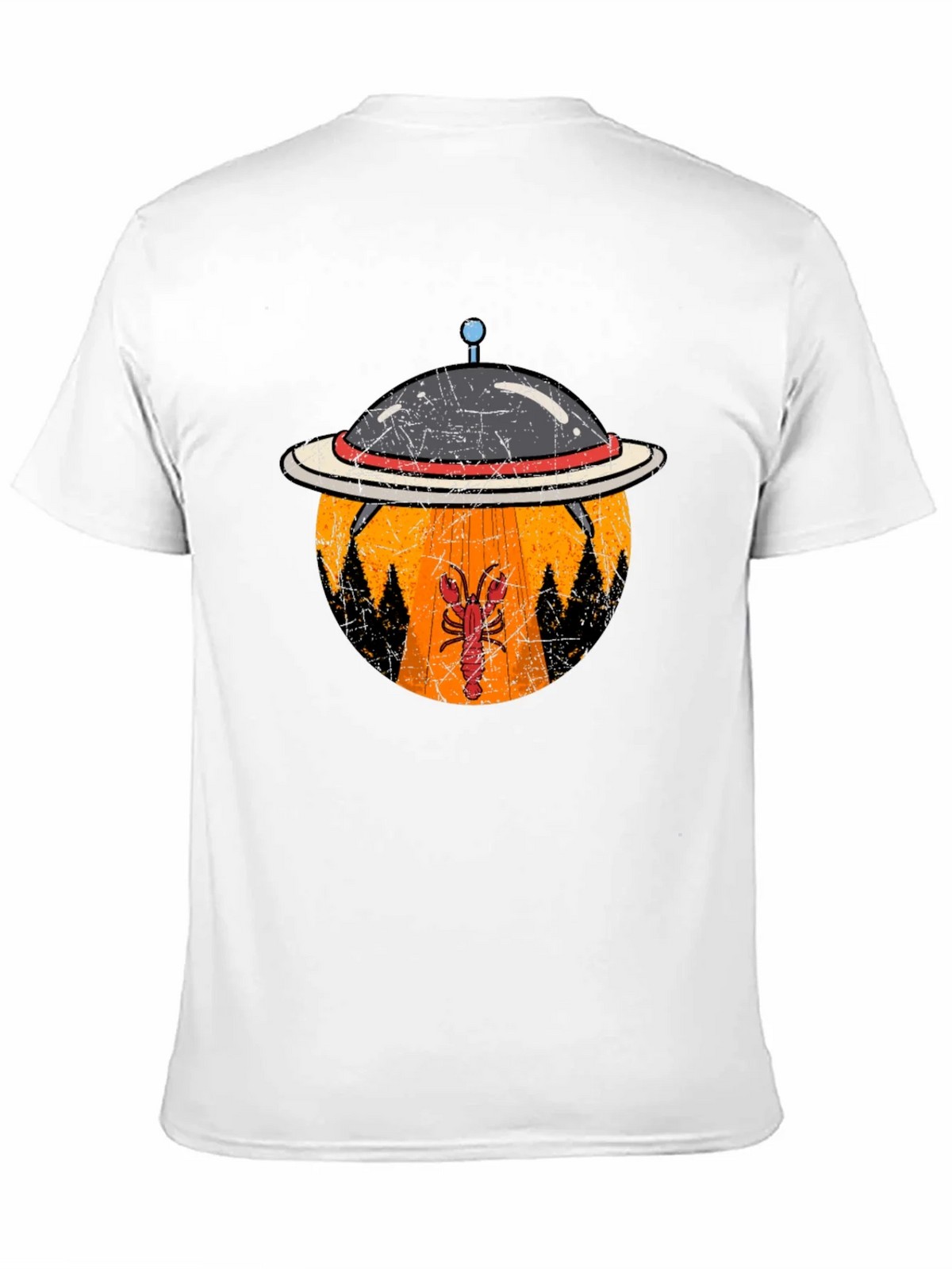 Lobster Abduction T-Shirt: UFO Beam Design product image 7