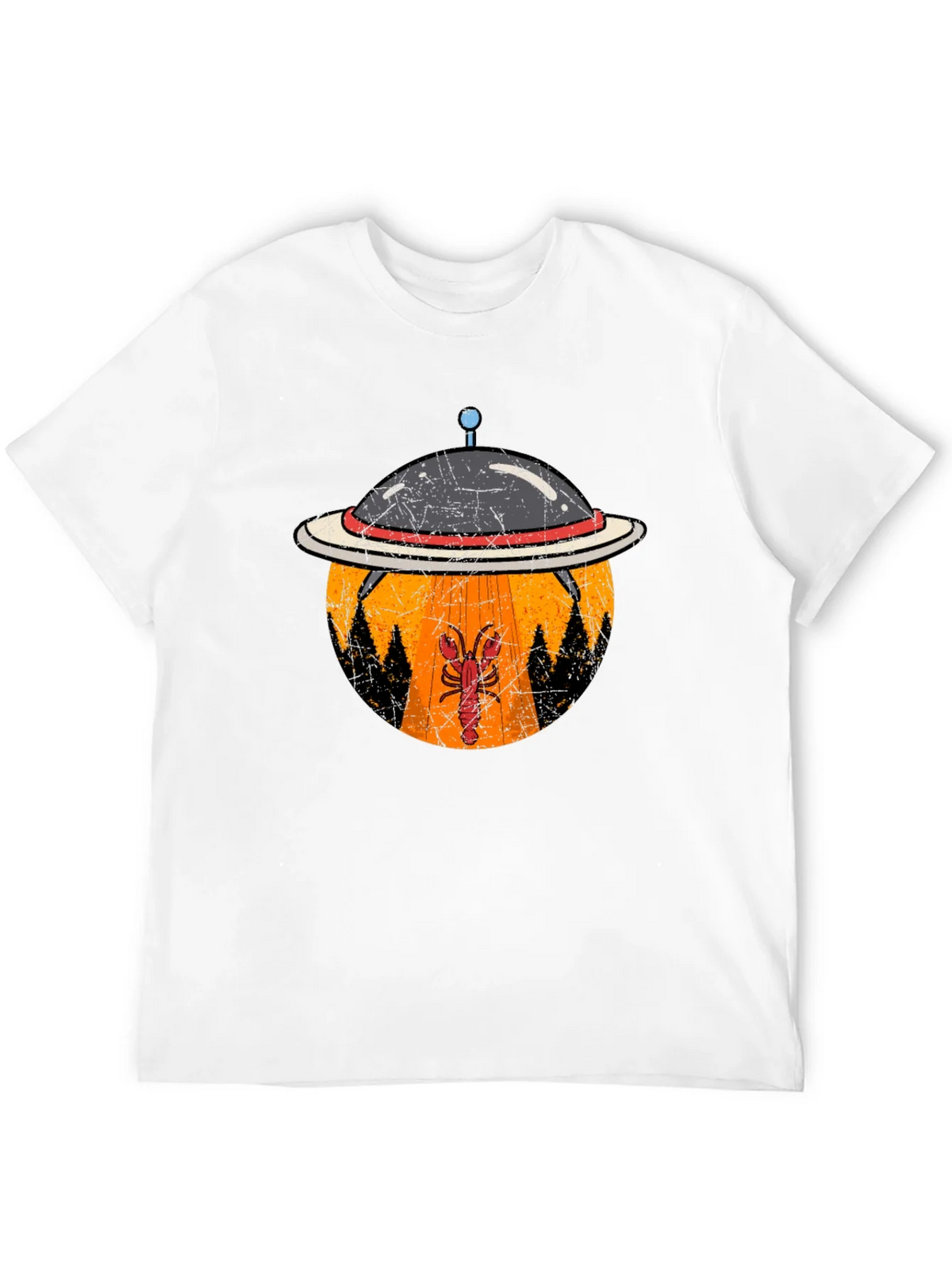 Lobster Abduction T-Shirt: UFO Beam Design product image 8