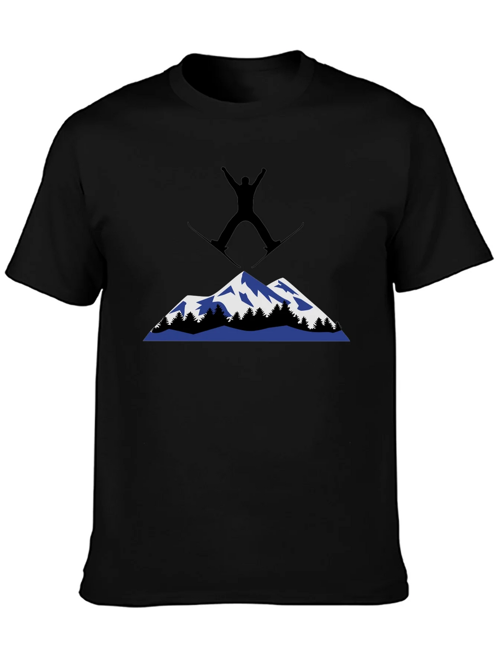 Mountain Skiing Graphic T-Shirt product image 3