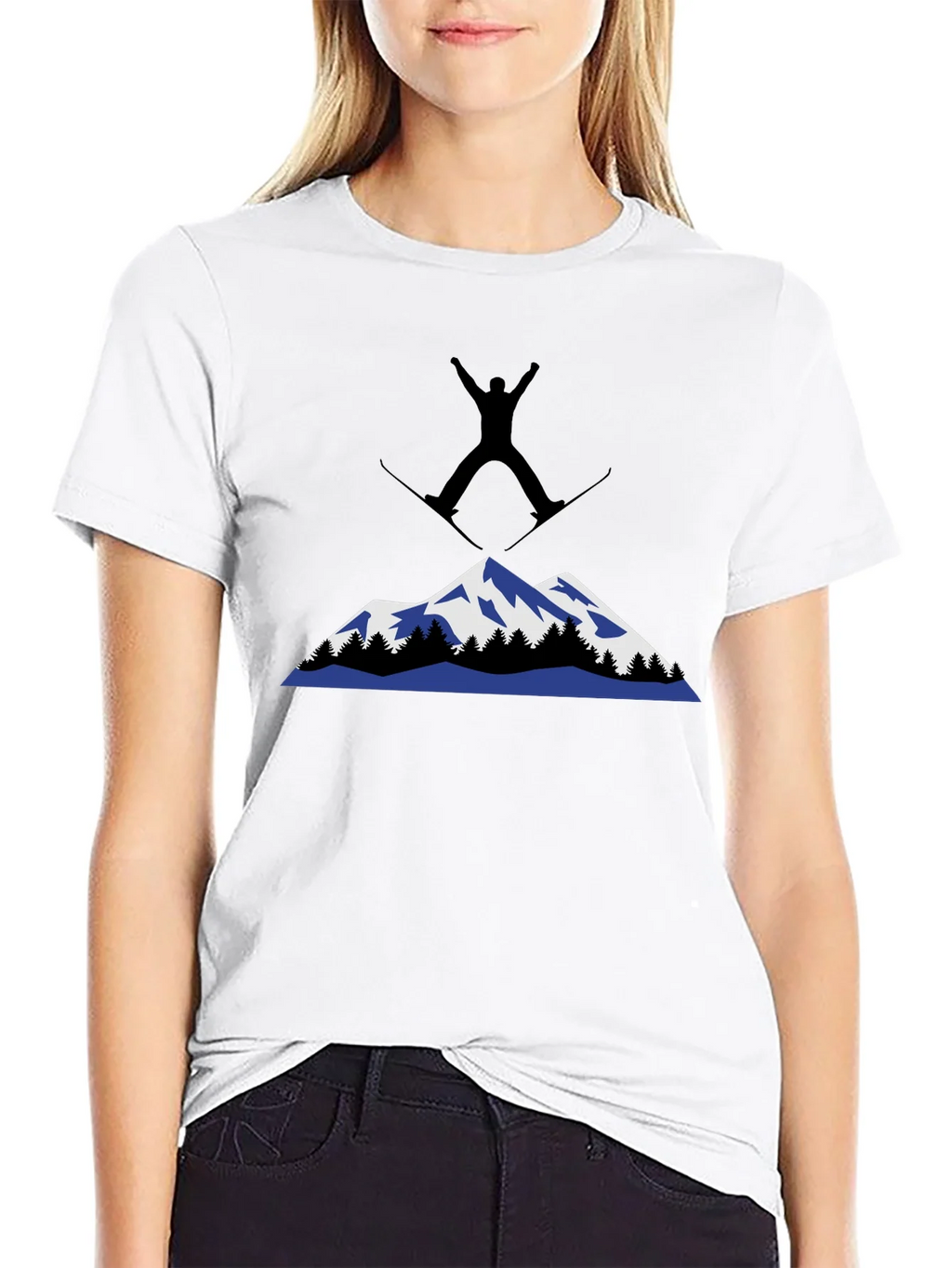 Mountain Skiing Graphic T-Shirt product image 8