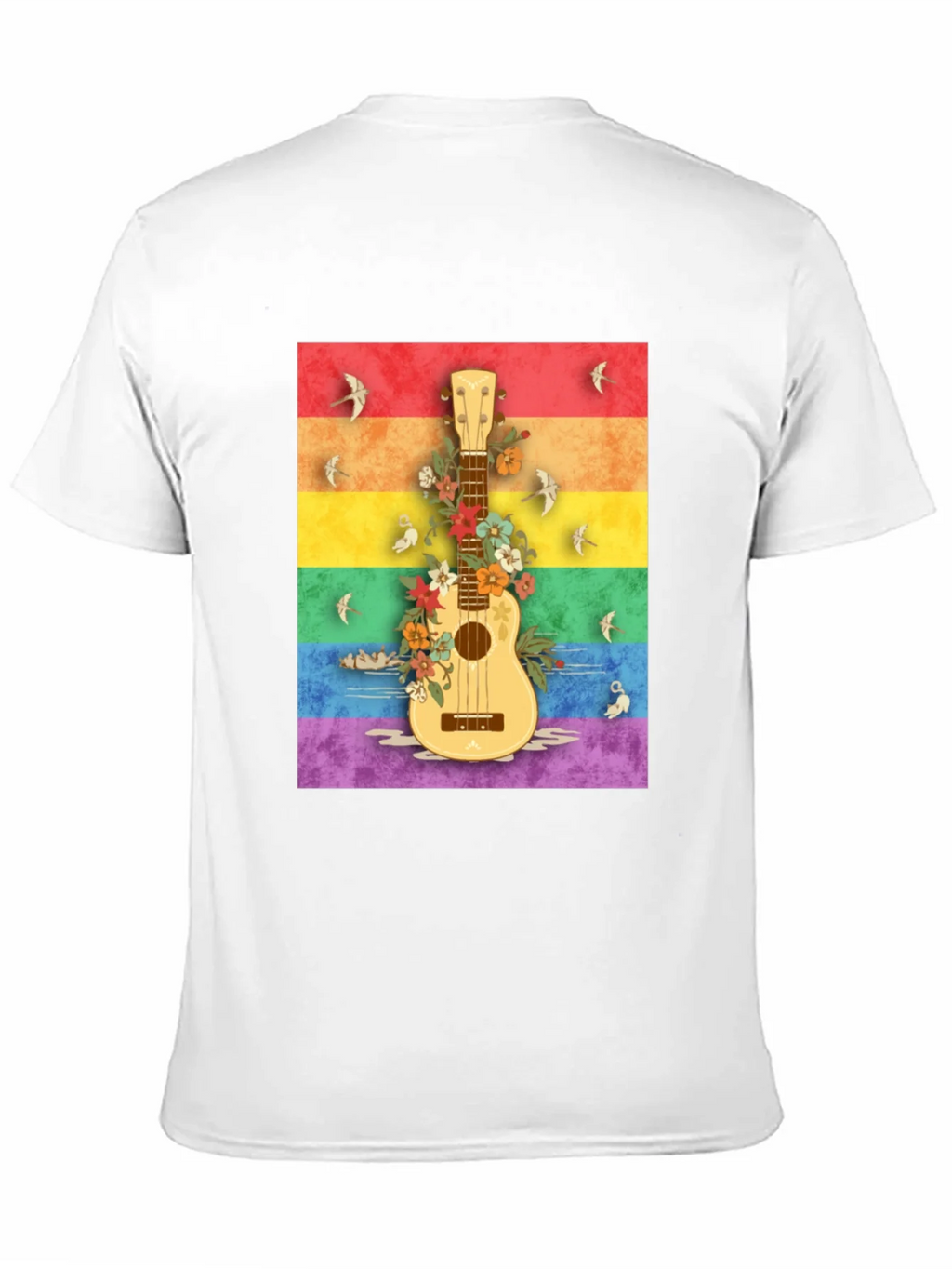 Rainbow Ukulele Graphic Tee product image 10