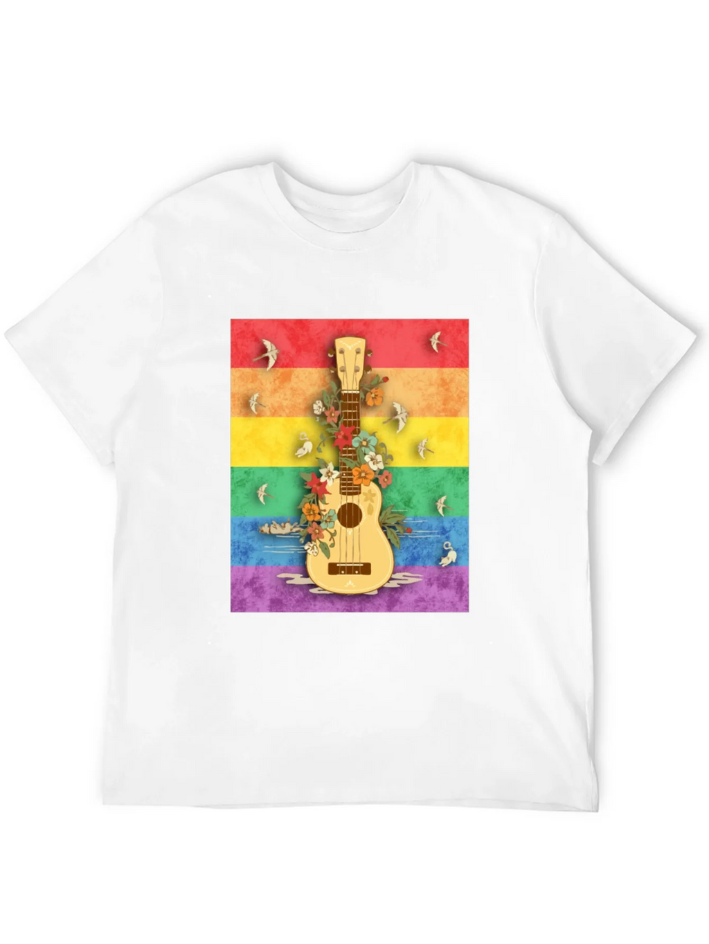 Rainbow Ukulele Graphic Tee product image 11