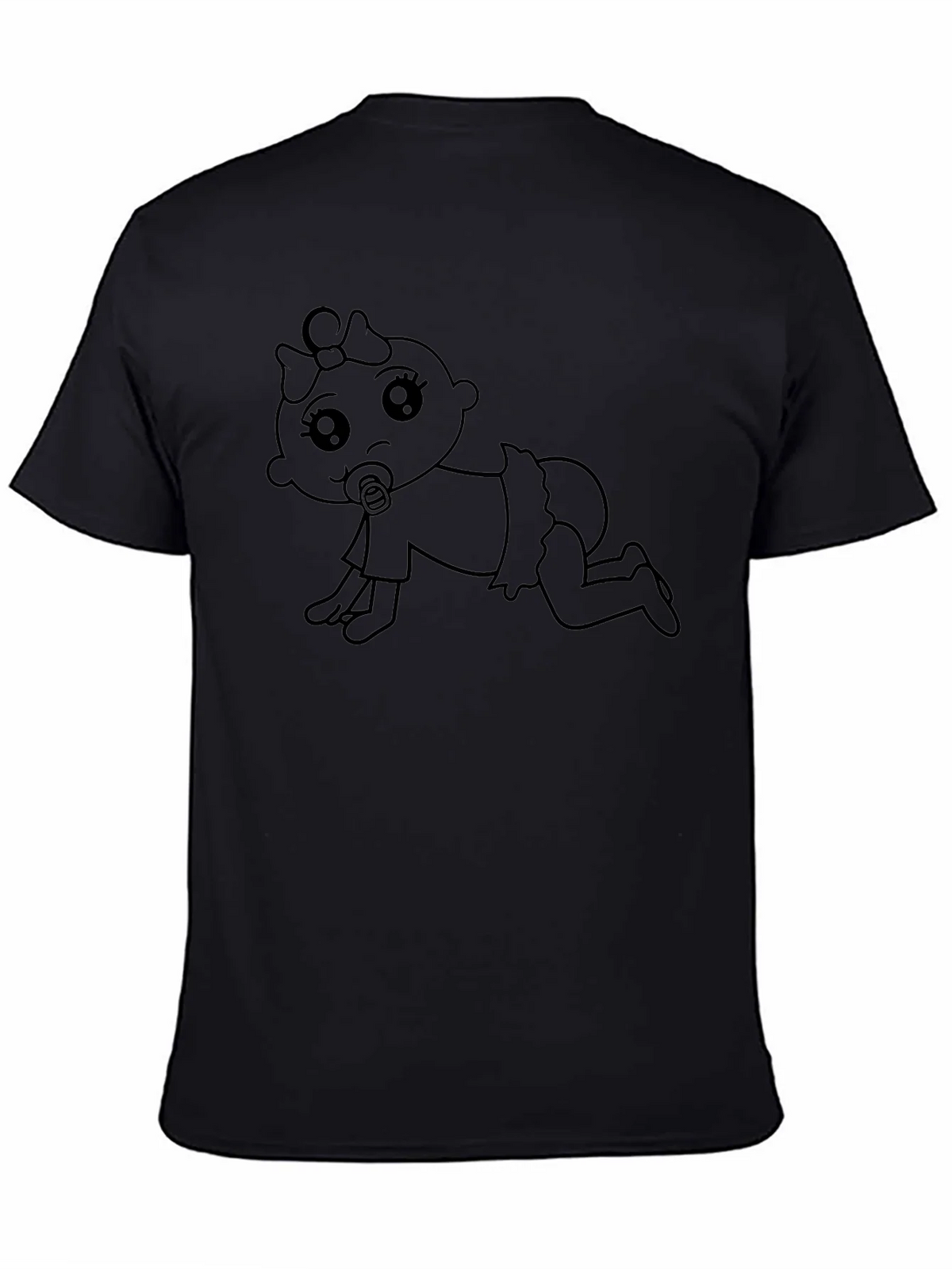 Cute Baby Graphic Tee - Black T-Shirt product image 4