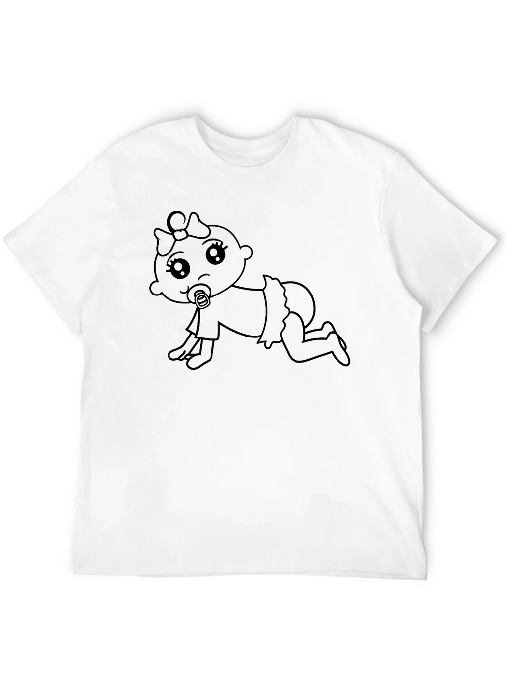 Cute Baby Graphic Tee - Black T-Shirt product image 11