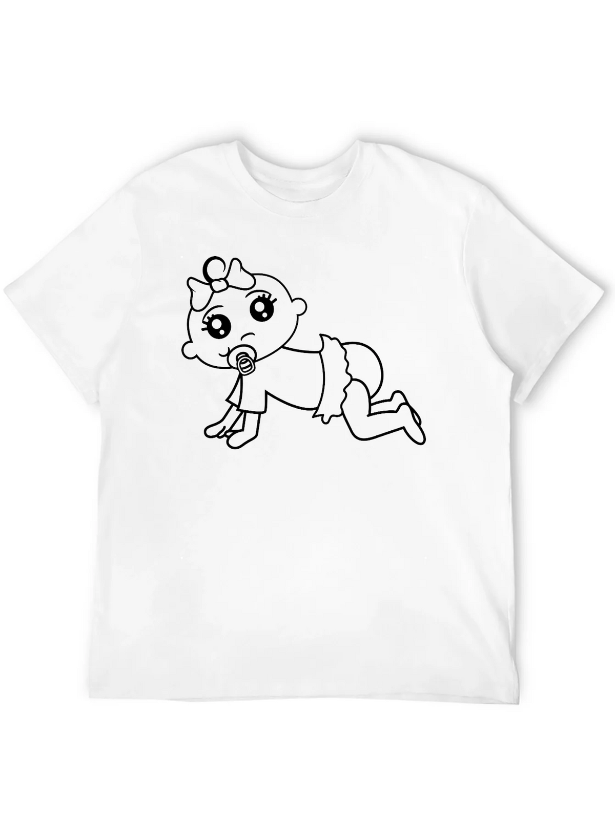 Cute Baby Graphic Tee - Black T-Shirt product image 11