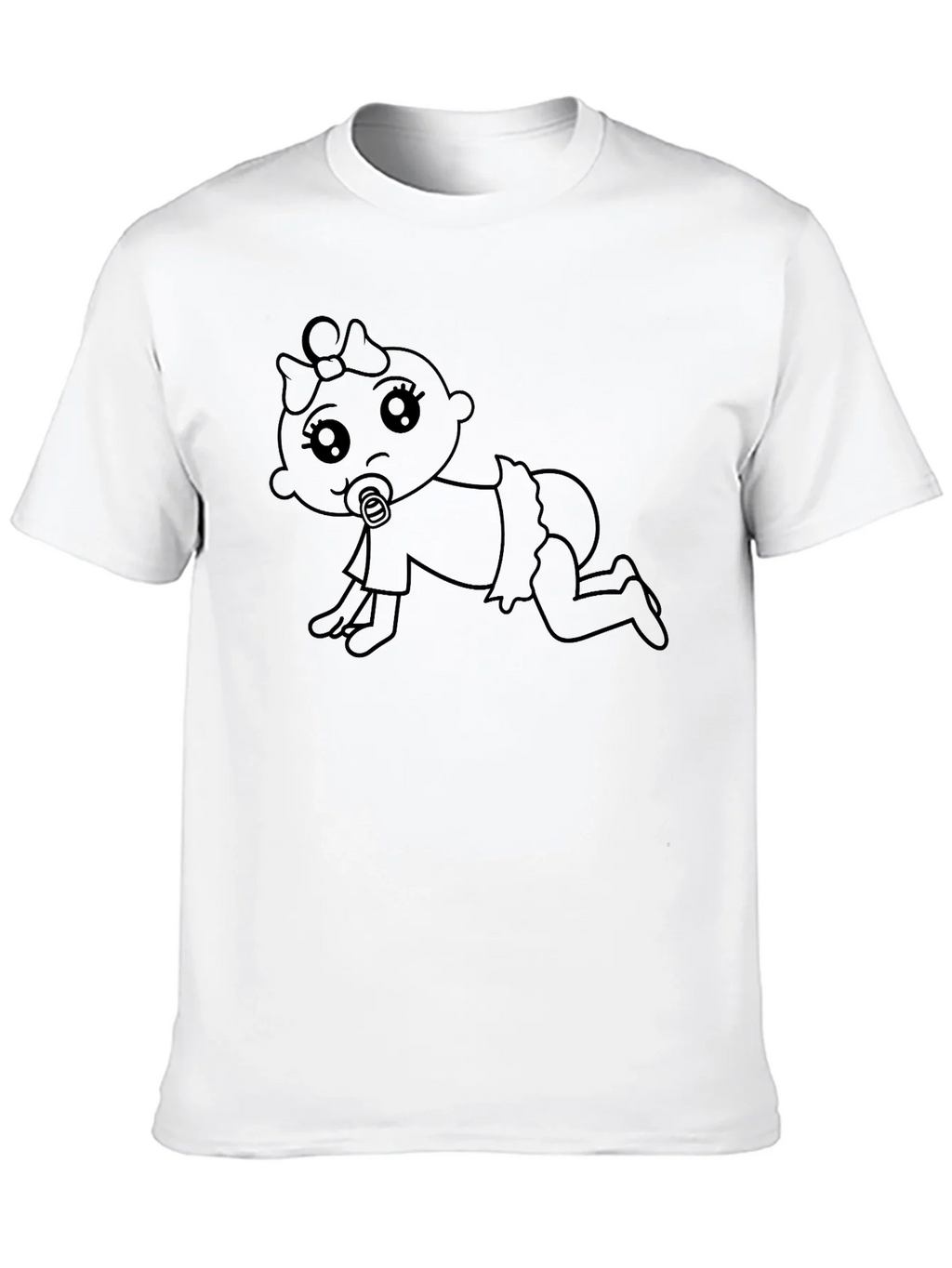 Cute Baby Graphic Tee - Black T-Shirt product image 9