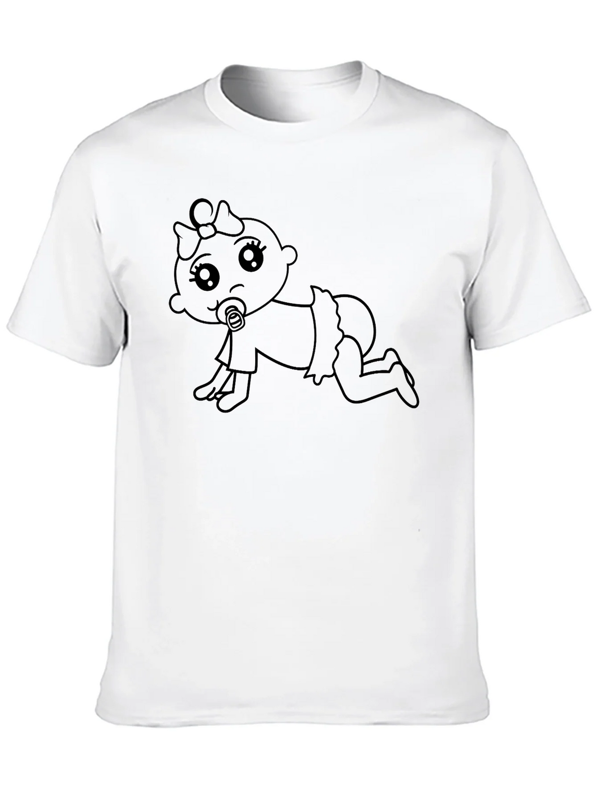 Cute Baby Graphic Tee - Black T-Shirt product image 9