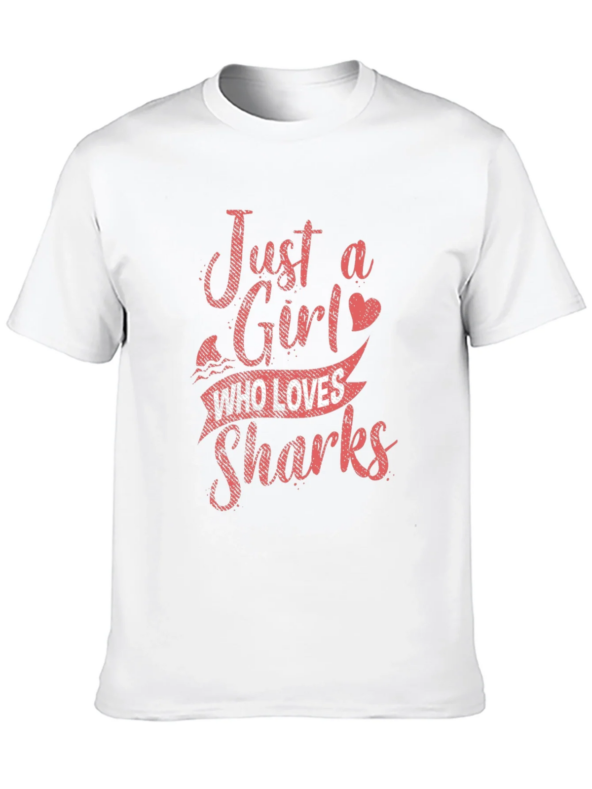Just a Girl Who Loves Sharks Graphic T-Shirt product image 7