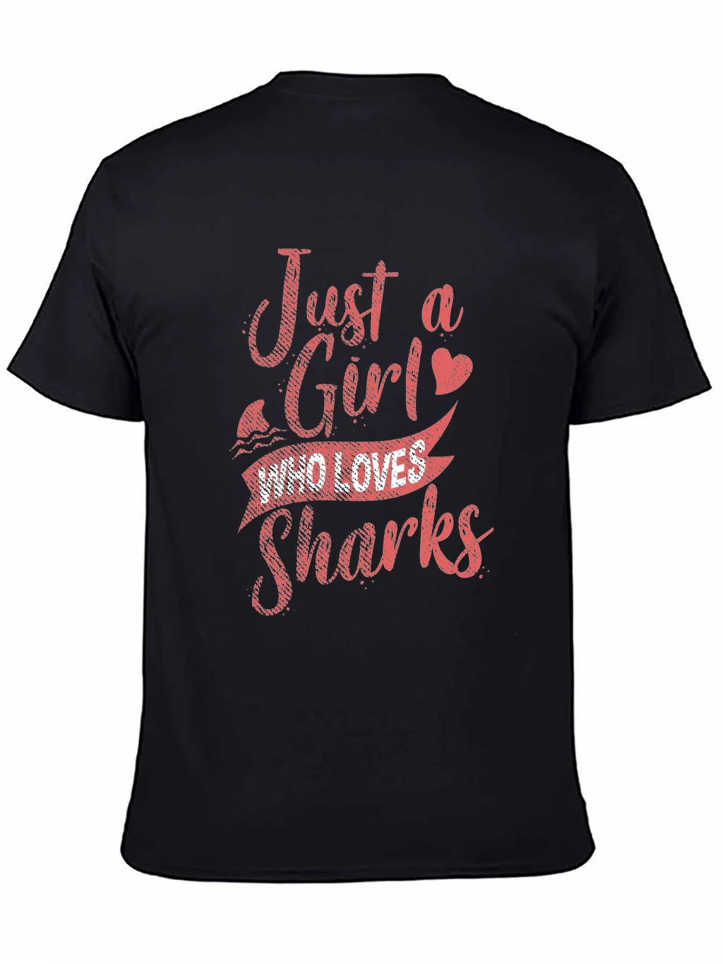 Just a Girl Who Loves Sharks Graphic T-Shirt product image 4