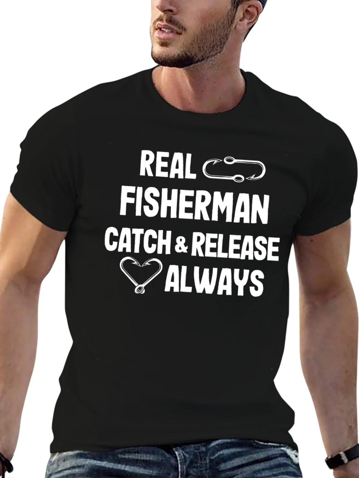 Real Fisherman Catch & Release T-Shirt product image 4