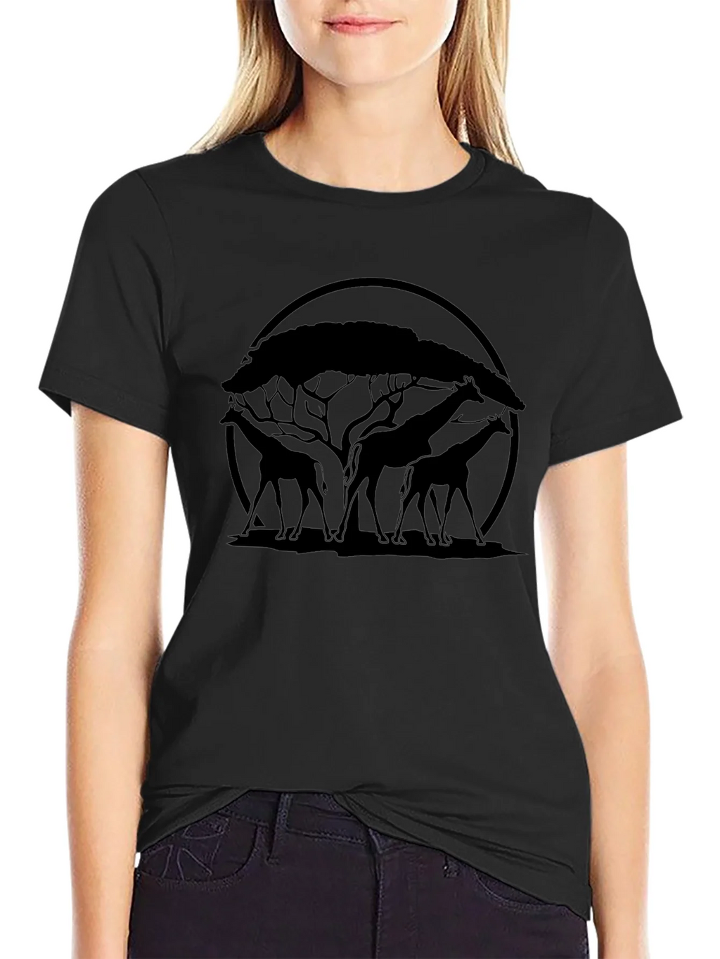 Giraffe Silhouette Graphic Tee product image 2