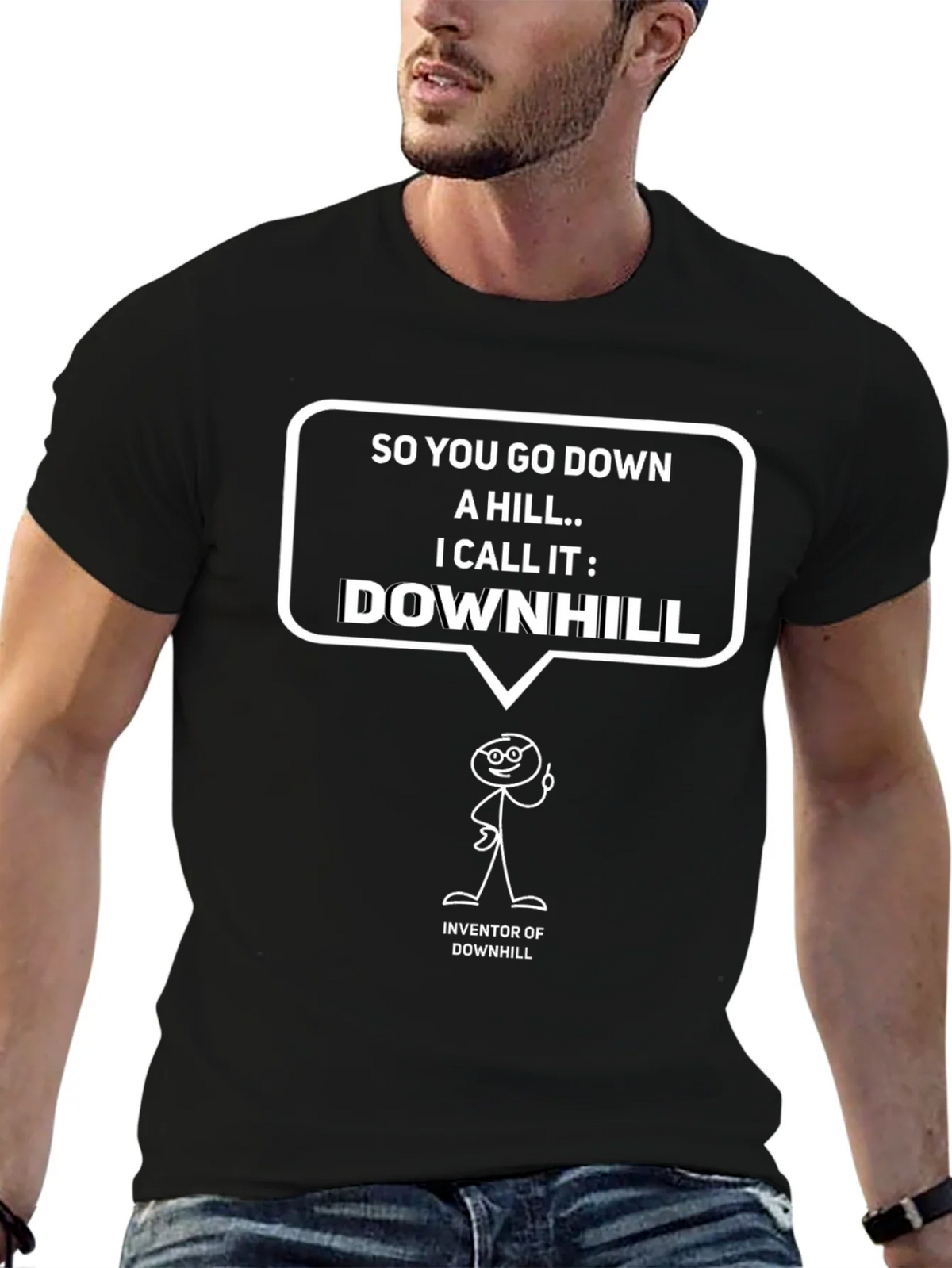 Funny Downhill Inventor T-Shirt product image 3