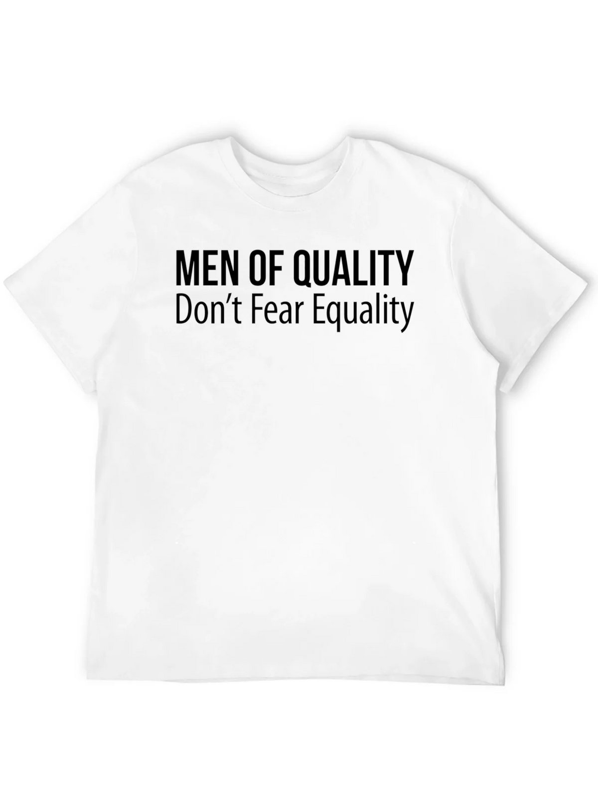 Men of Quality Equality T-Shirt - Black Graphic Tee product image 6
