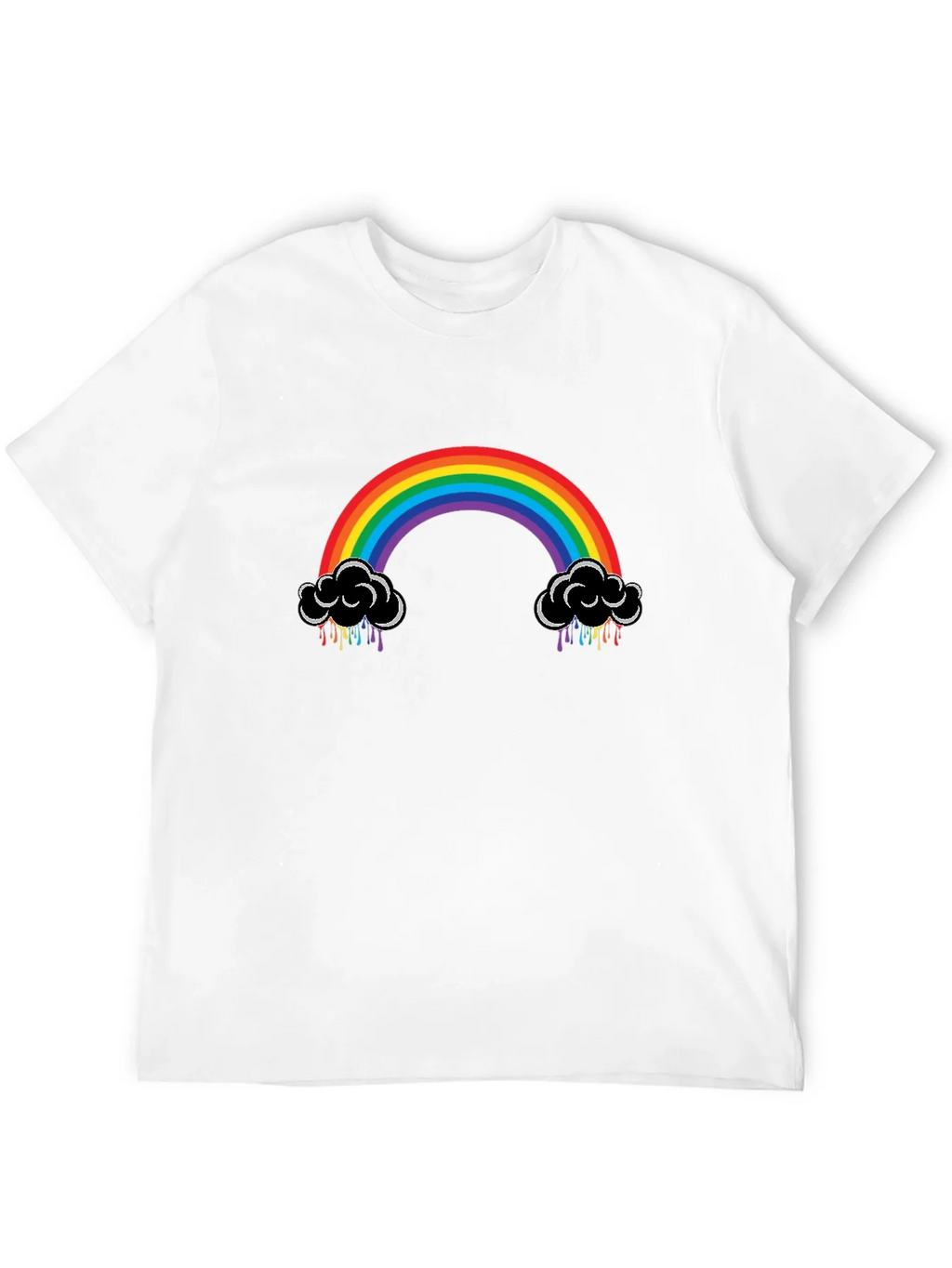 Rainbow Cloud Black T-Shirt product image 11