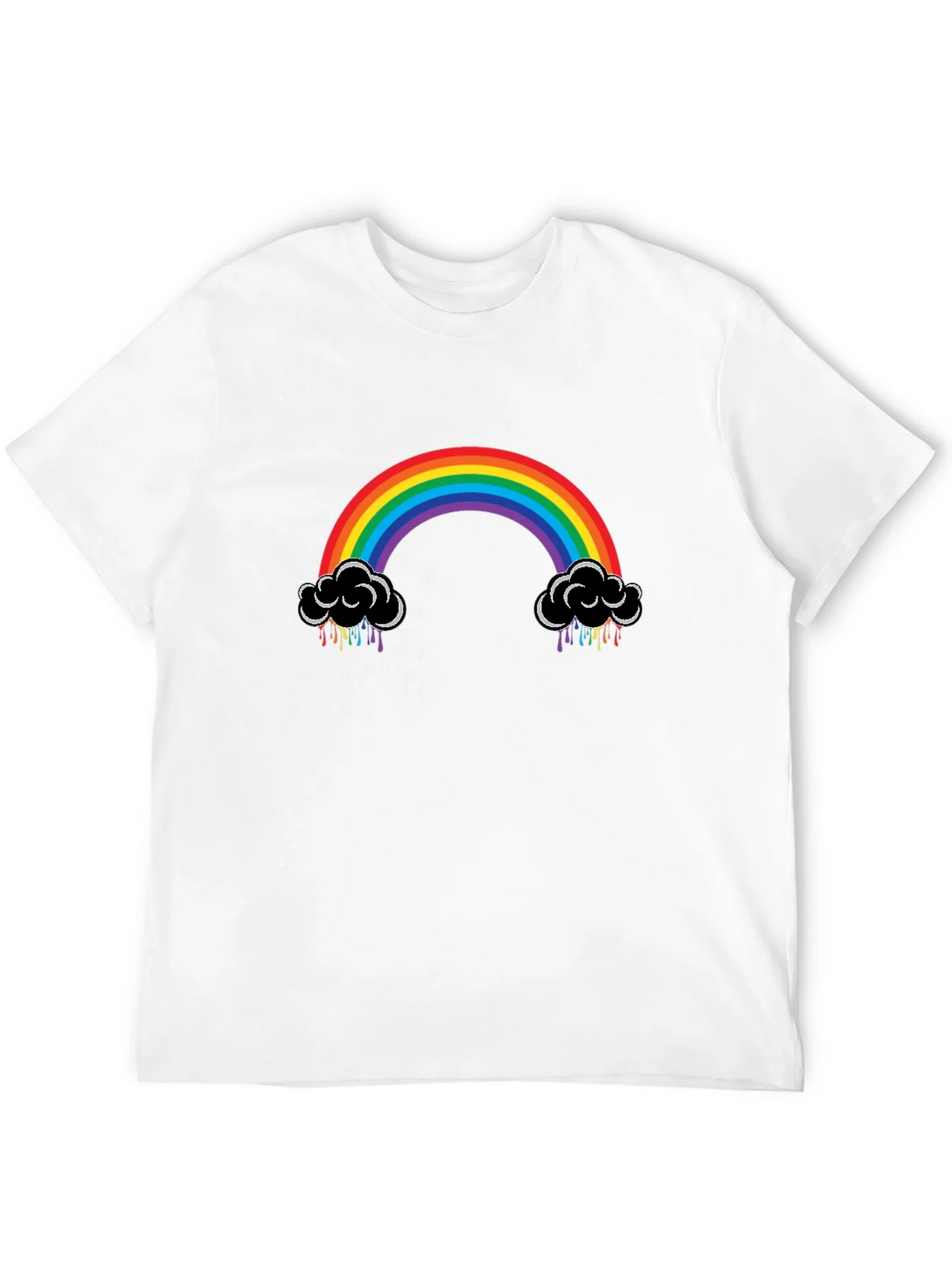 Rainbow Cloud Black T-Shirt product image 11