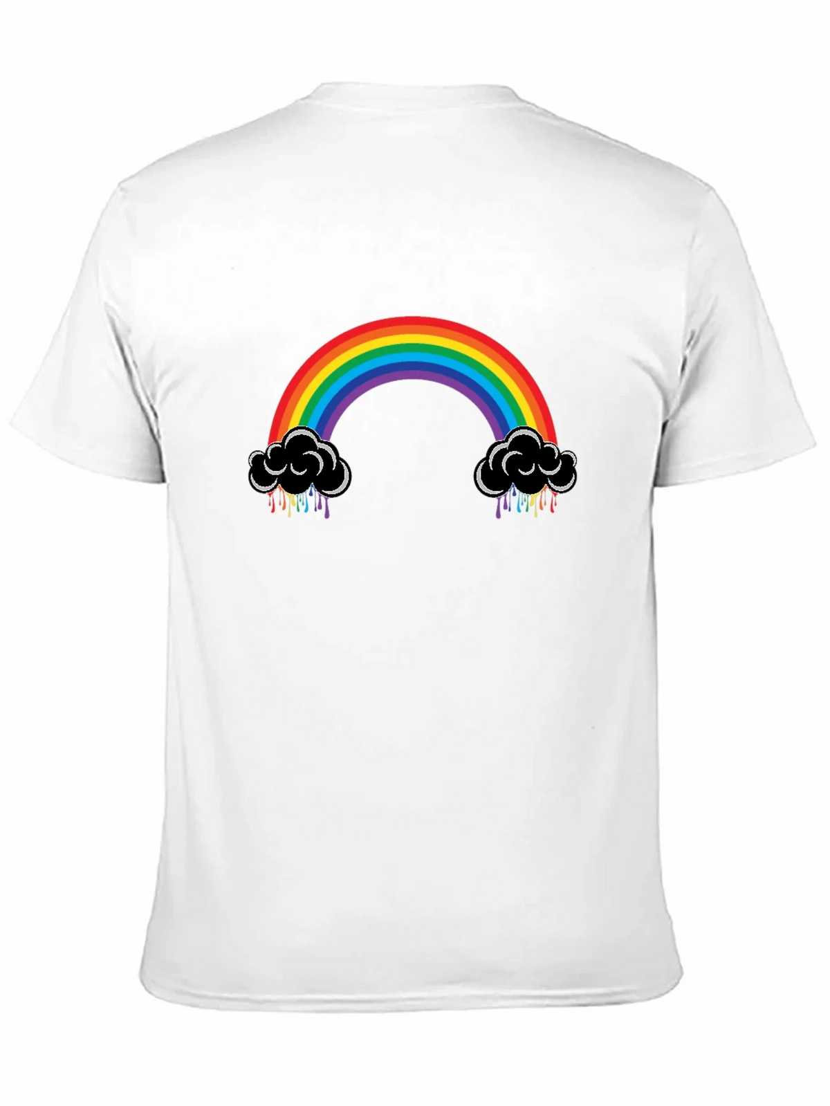 Rainbow Cloud Black T-Shirt product image 10