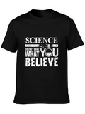 Science Doesnt Care T-Shirt - Black Cotton Tee product image 1