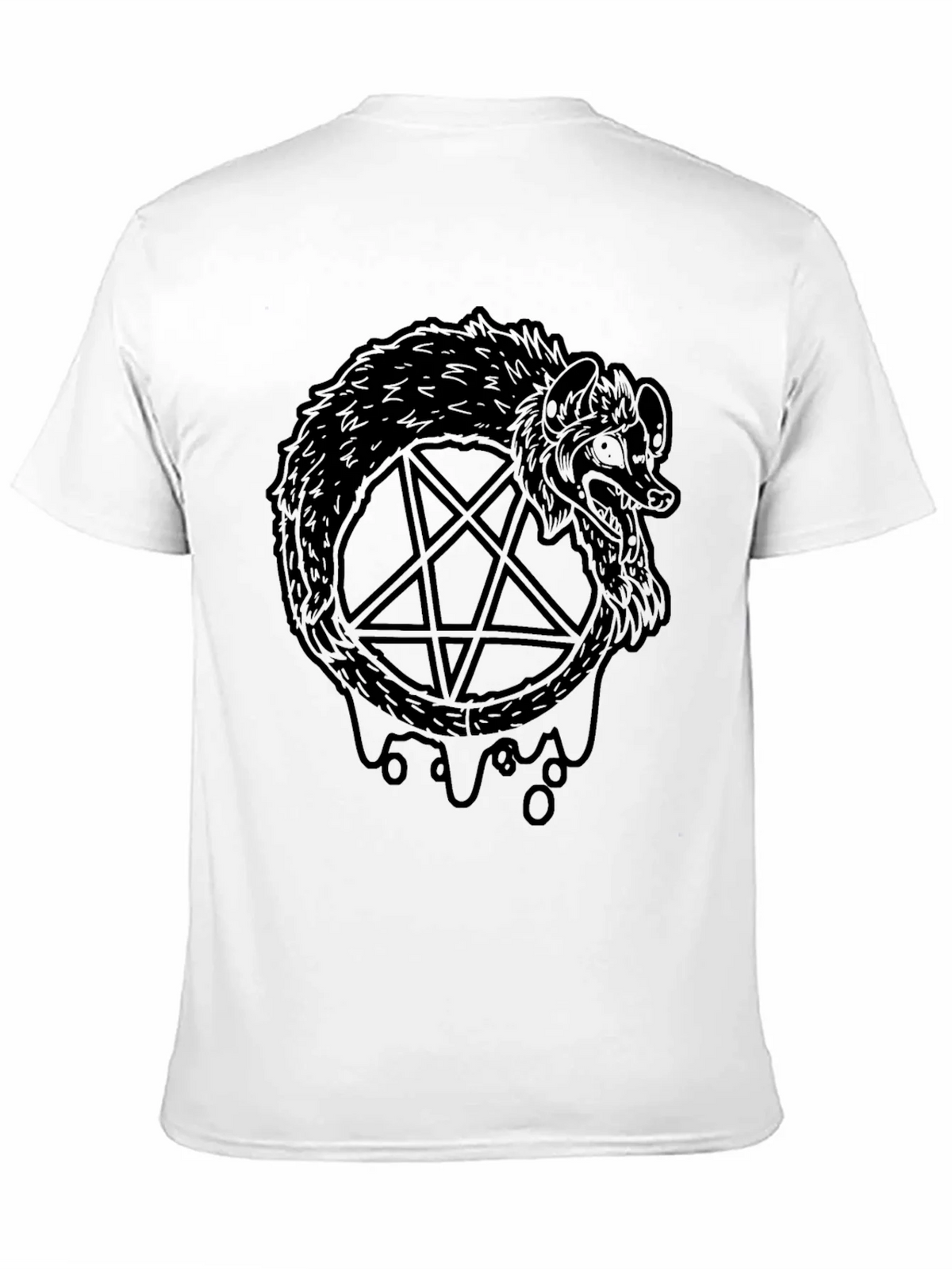 Ouroboros Pentagram Black T-Shirt product image 10