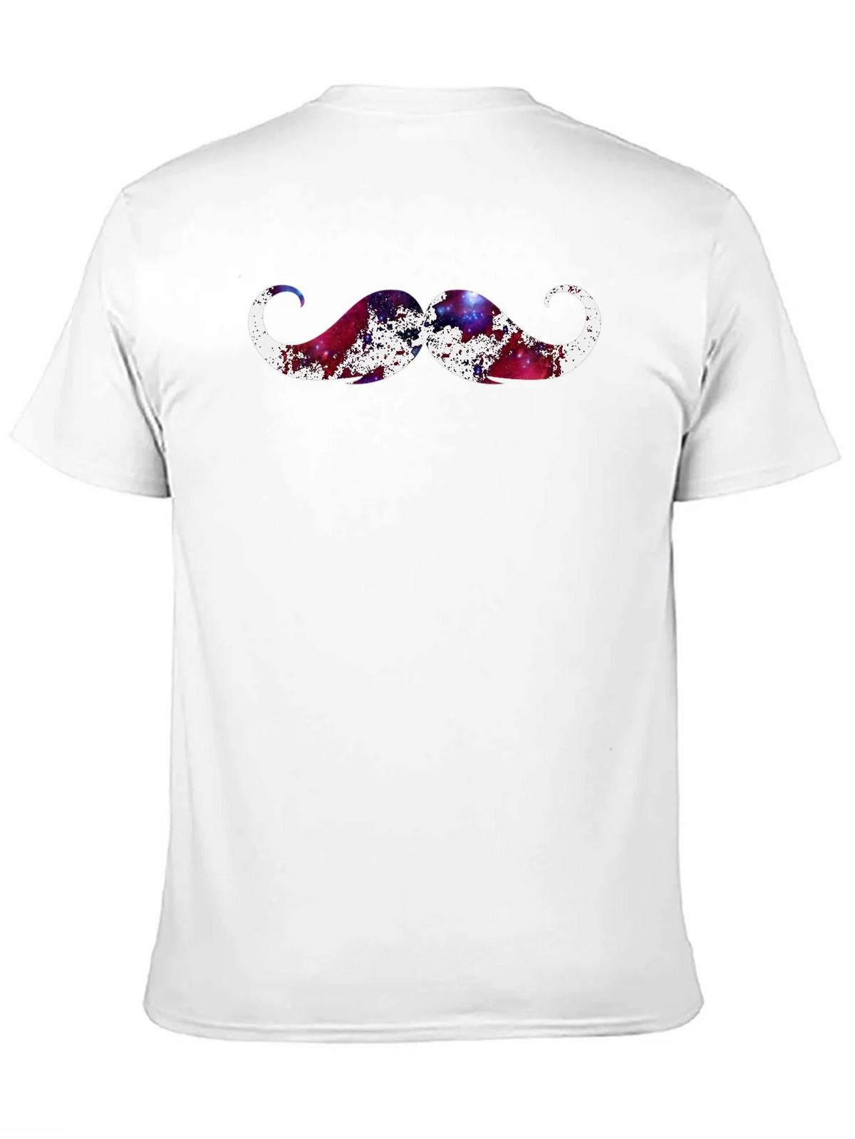 Cosmic Mustache Graphic Tee - Black Cotton T-Shirt product image 10