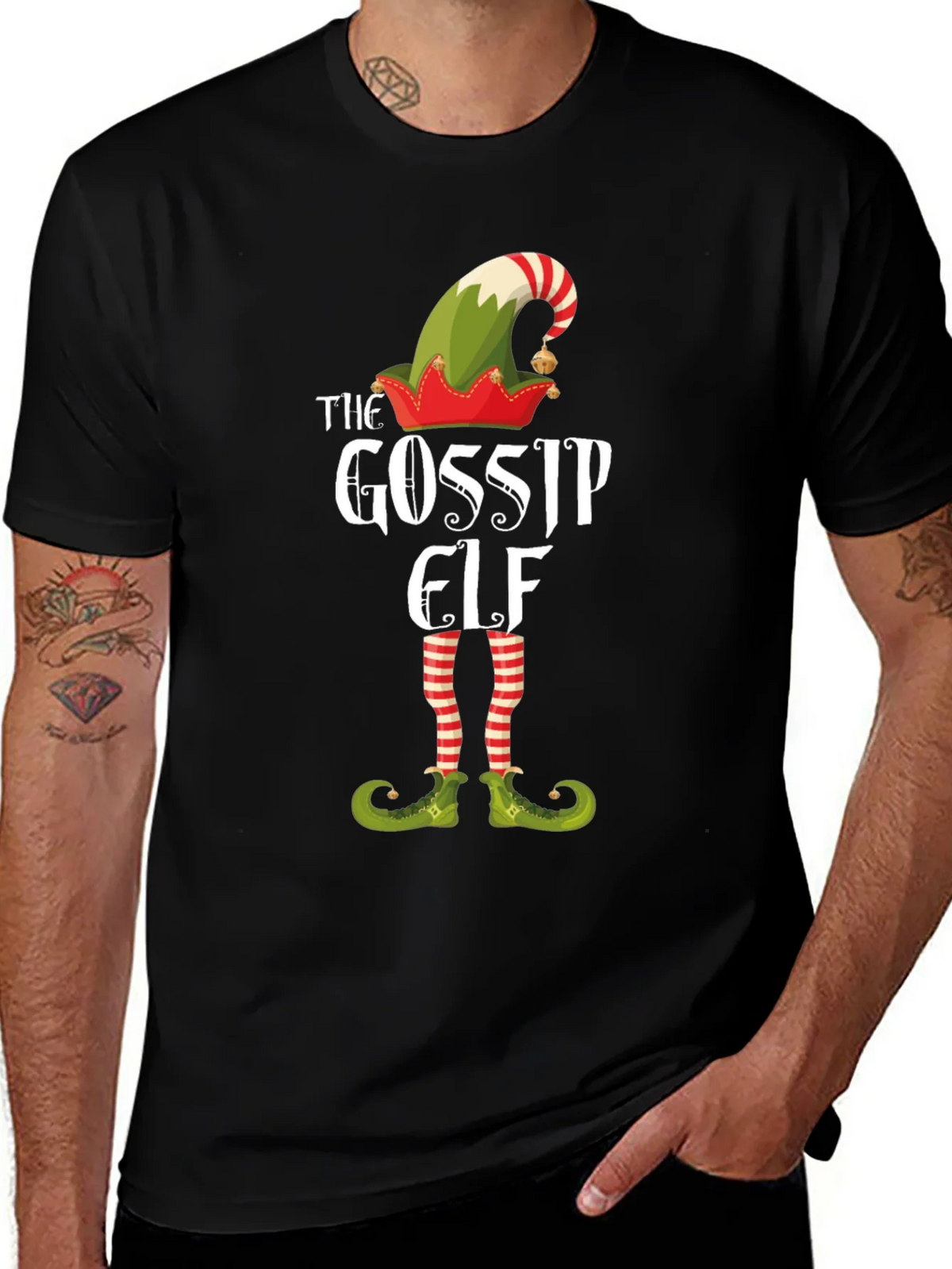 Gossip Elf Holiday T-Shirt product image 1