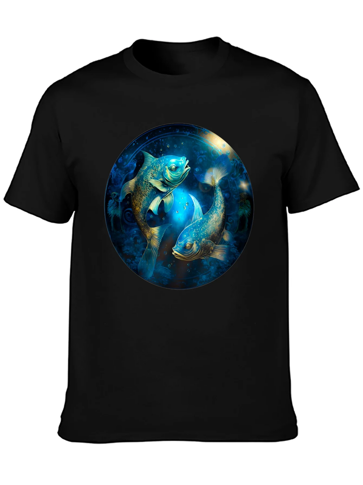 Pisces Zodiac T-Shirt - Artistic Fish Design product image 3
