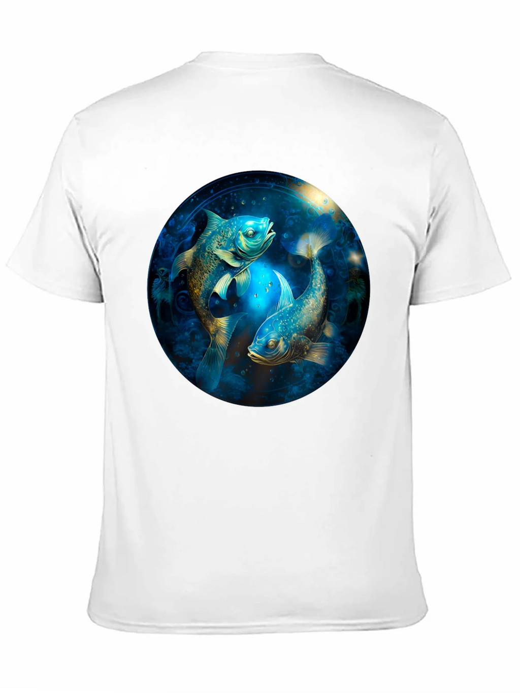 Pisces Zodiac T-Shirt - Artistic Fish Design product image 10