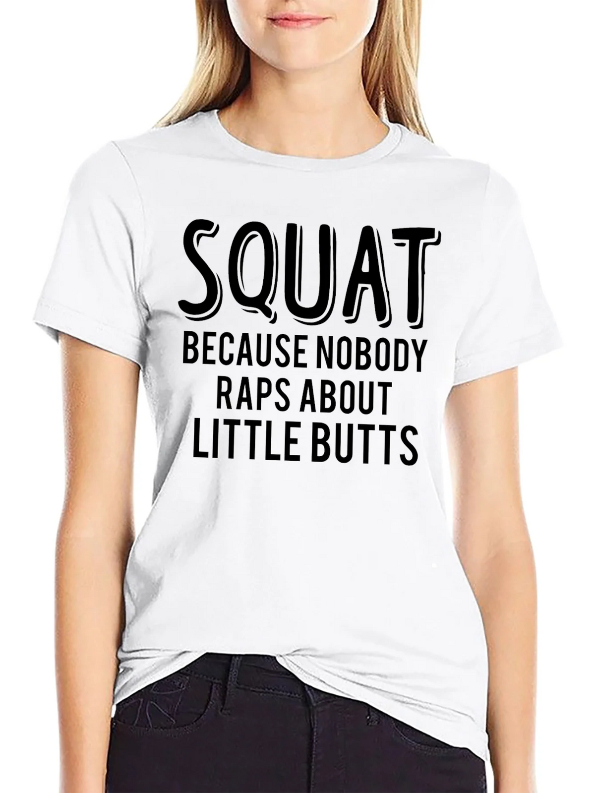 Squat Humor T-Shirt - Raps About Little Butts product image 8