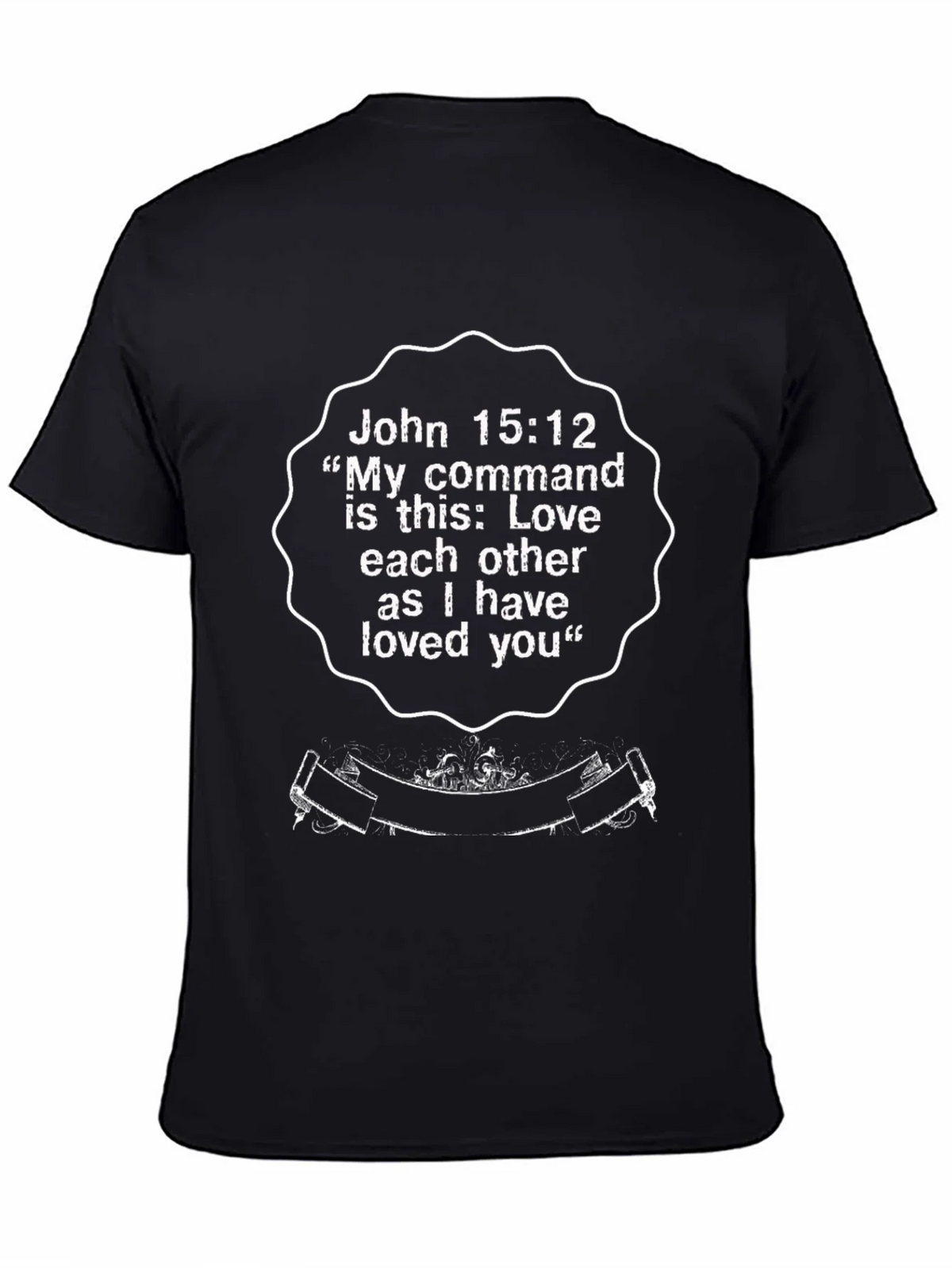 John 15:12 Graphic T-Shirt - Love One Another product image 4