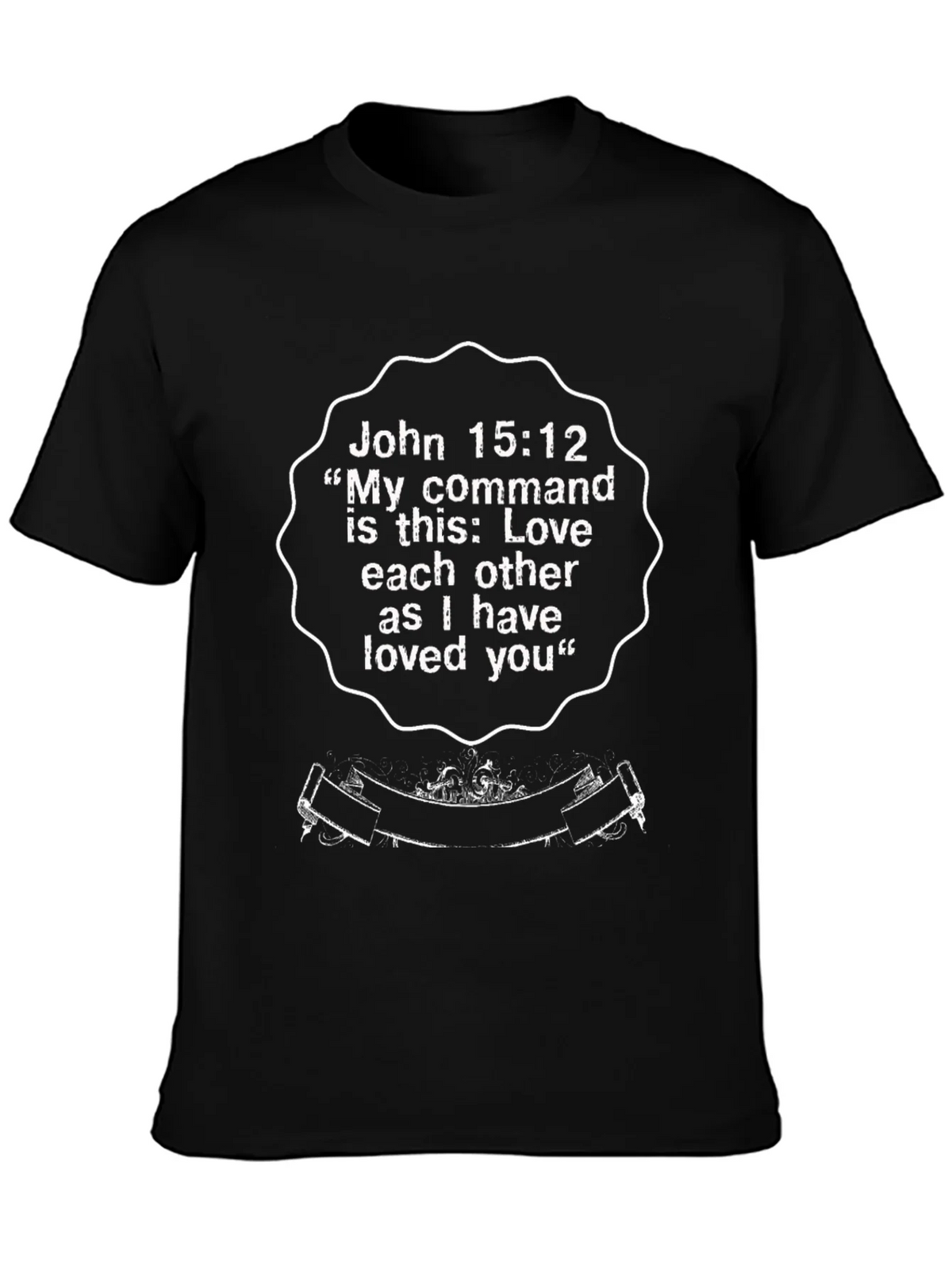 John 15:12 Graphic T-Shirt - Love One Another product image 3