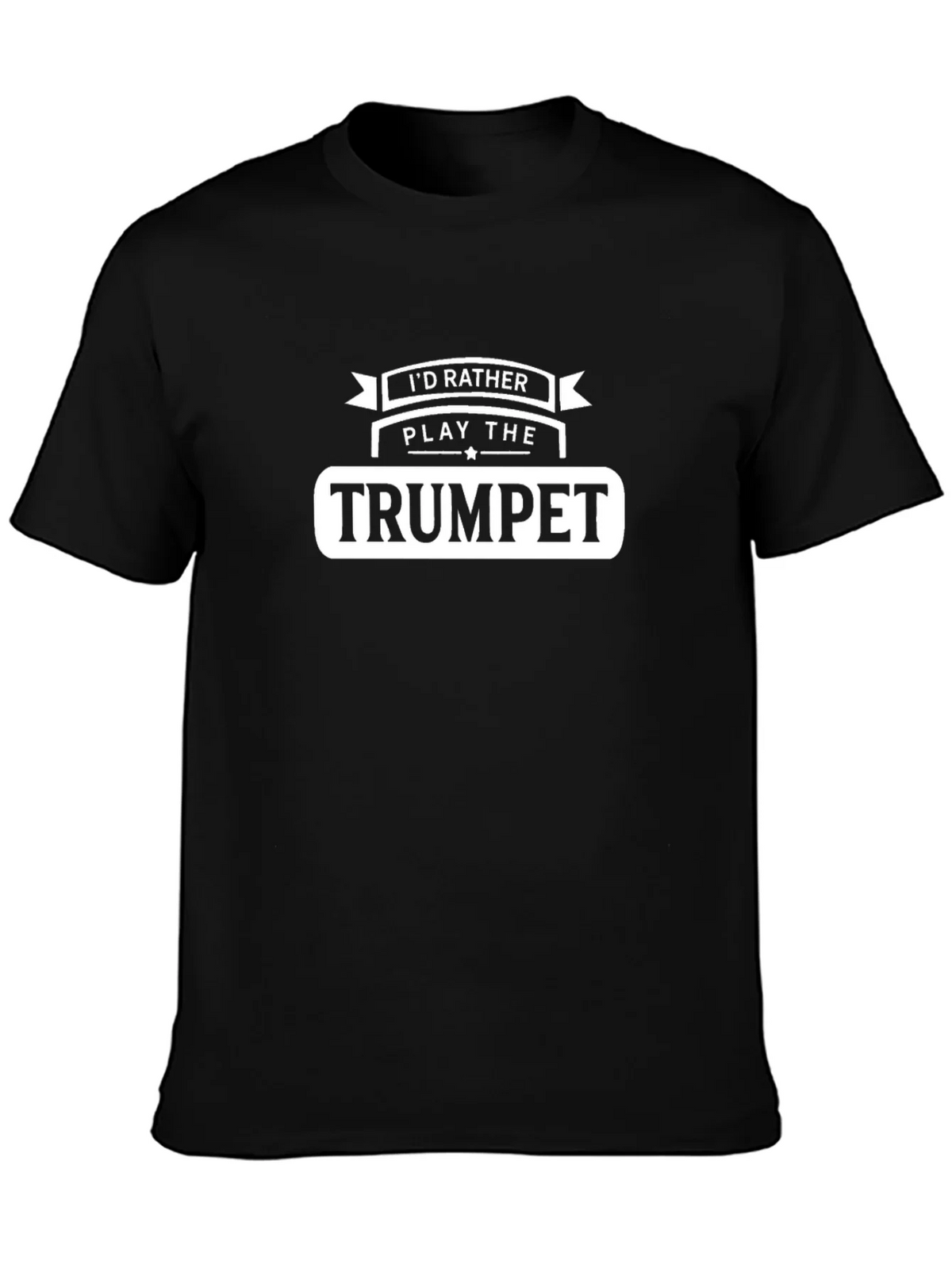 Trumpet Player T-Shirt - Id Rather Play the product image 2