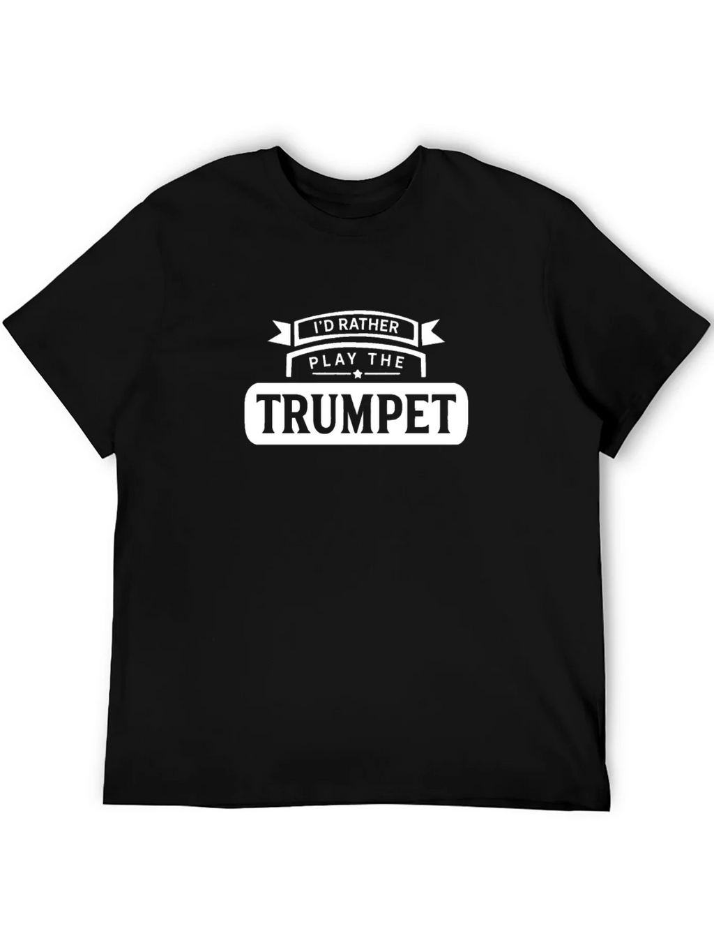 Trumpet Player T-Shirt - Id Rather Play the product image 4