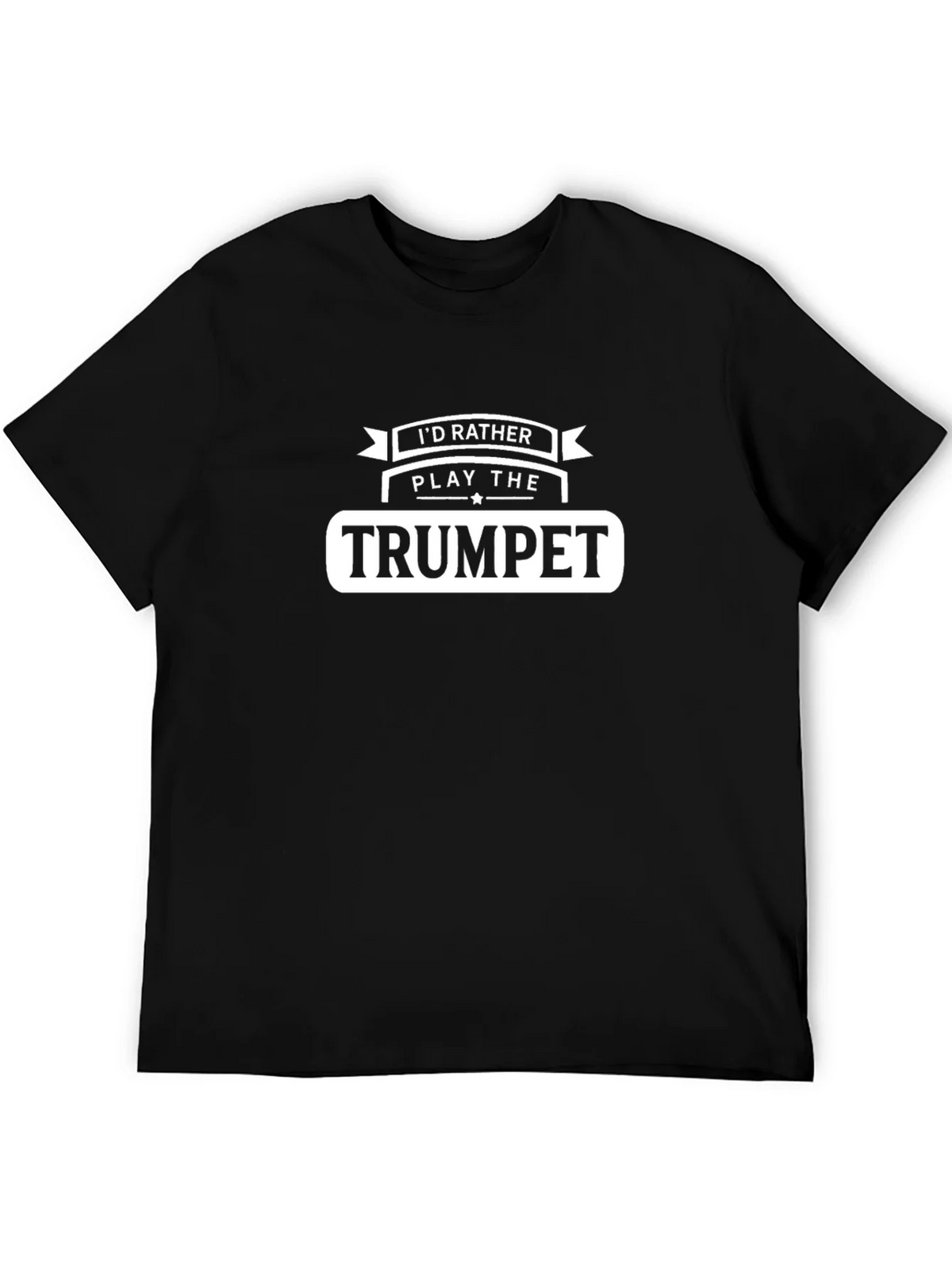 Trumpet Player T-Shirt - Id Rather Play the product image 4