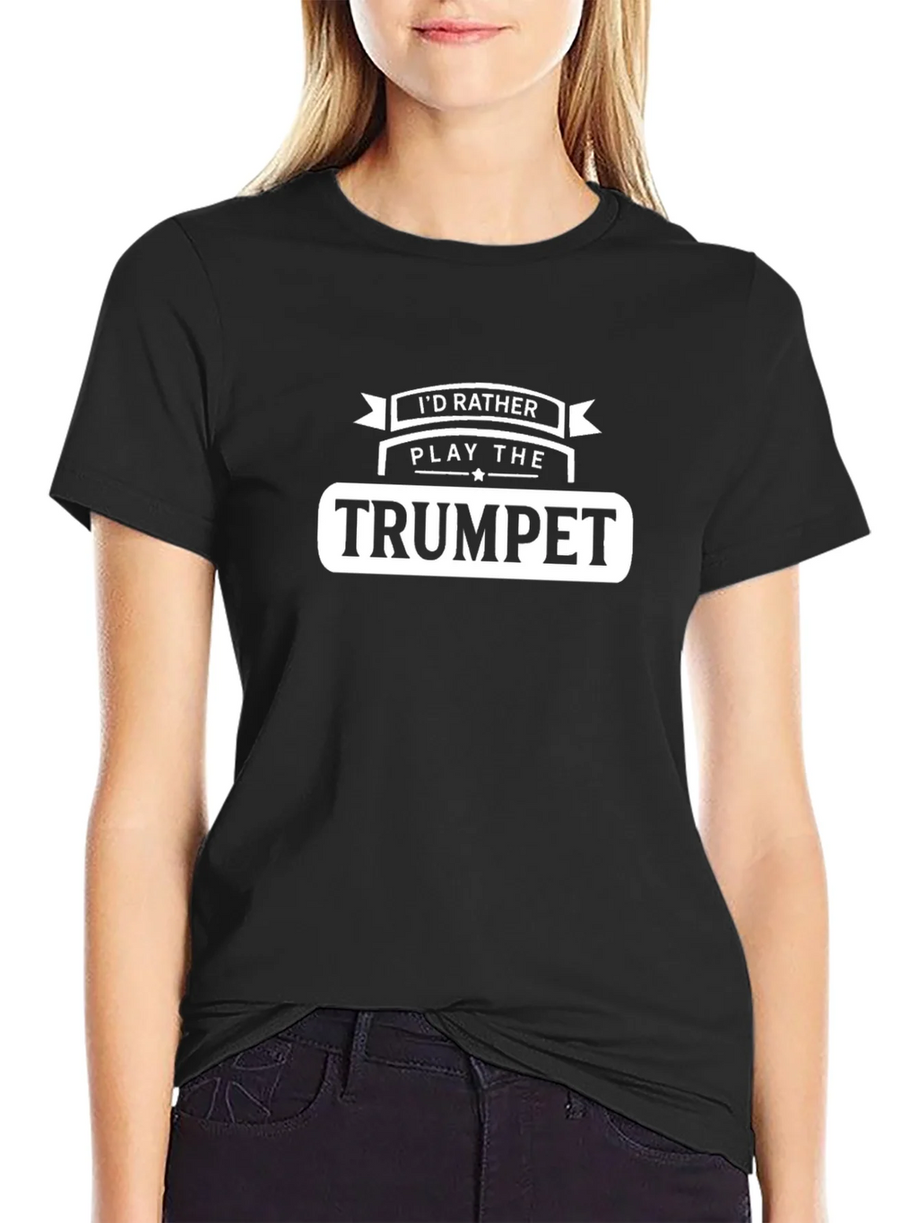 Trumpet Player T-Shirt - Id Rather Play the product image 1