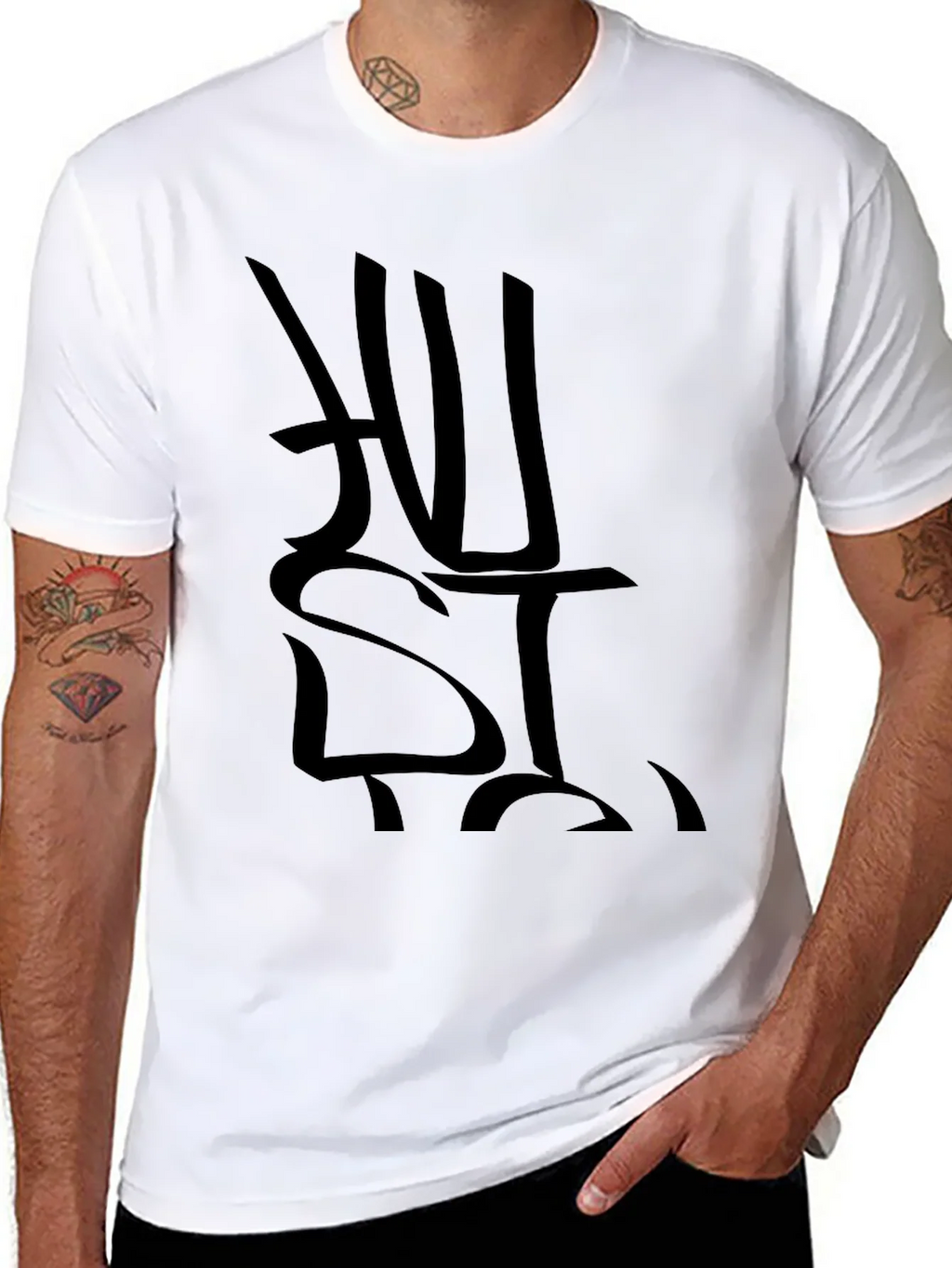 Black Hustle Graphic Print T-Shirt product image 5