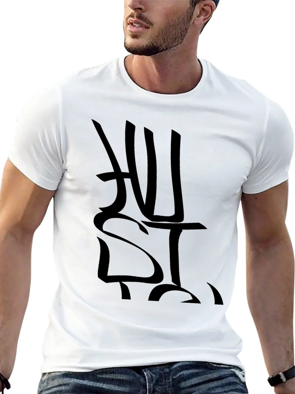Black Hustle Graphic Print T-Shirt product image 6