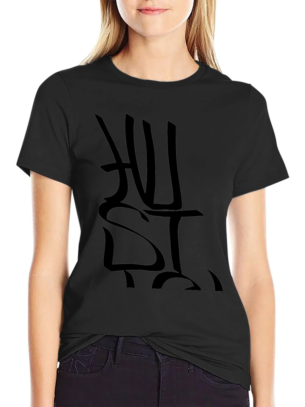 Black Hustle Graphic Print T-Shirt product image 2