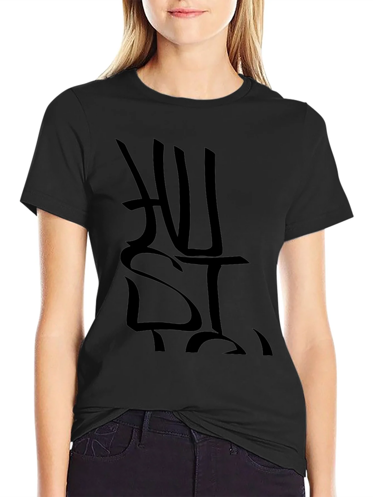 Black Hustle Graphic Print T-Shirt product image 2