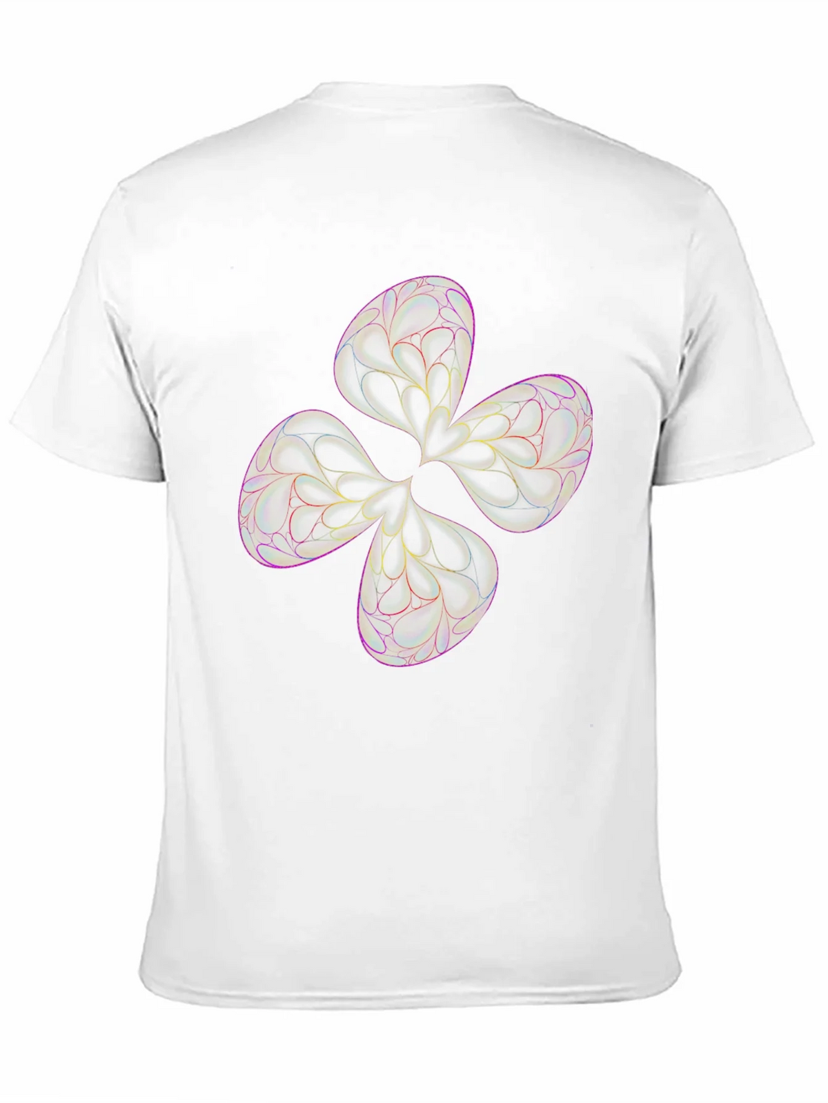 Abstract Flower Tee - Black Graphic T-Shirt product image 7