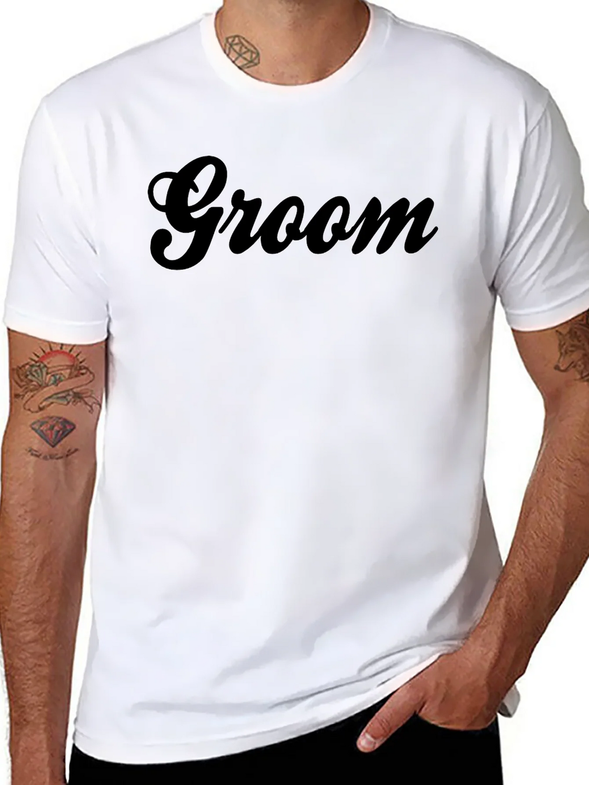 Groom Crewneck T-Shirt product image 7