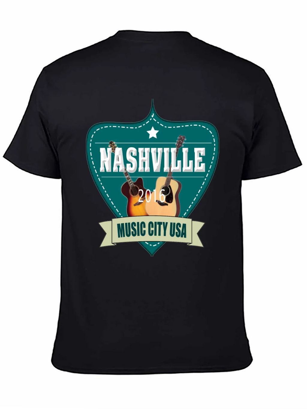 Nashville Music City USA Guitar T-Shirt product image 4