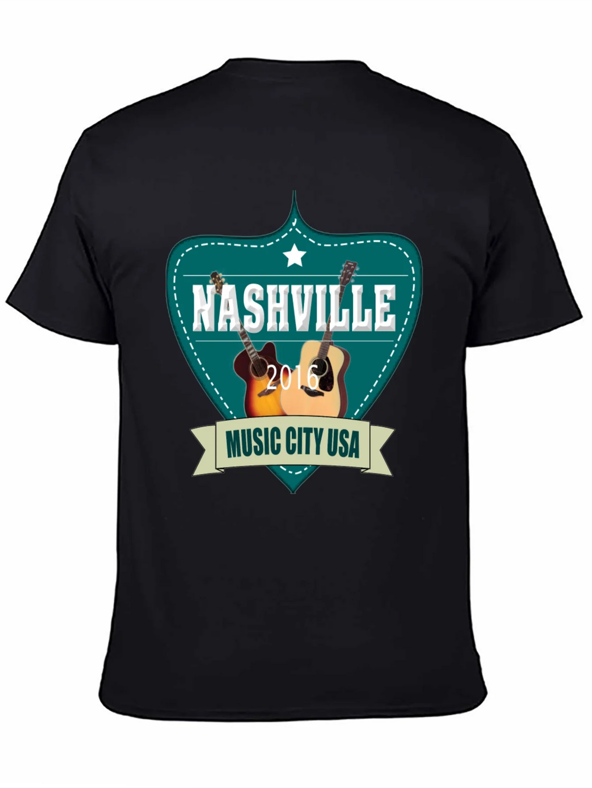 Nashville Music City USA Guitar T-Shirt product image 4