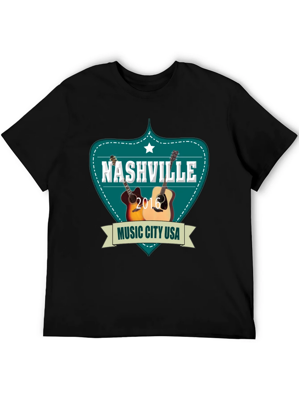 Nashville Music City USA Guitar T-Shirt product image 5