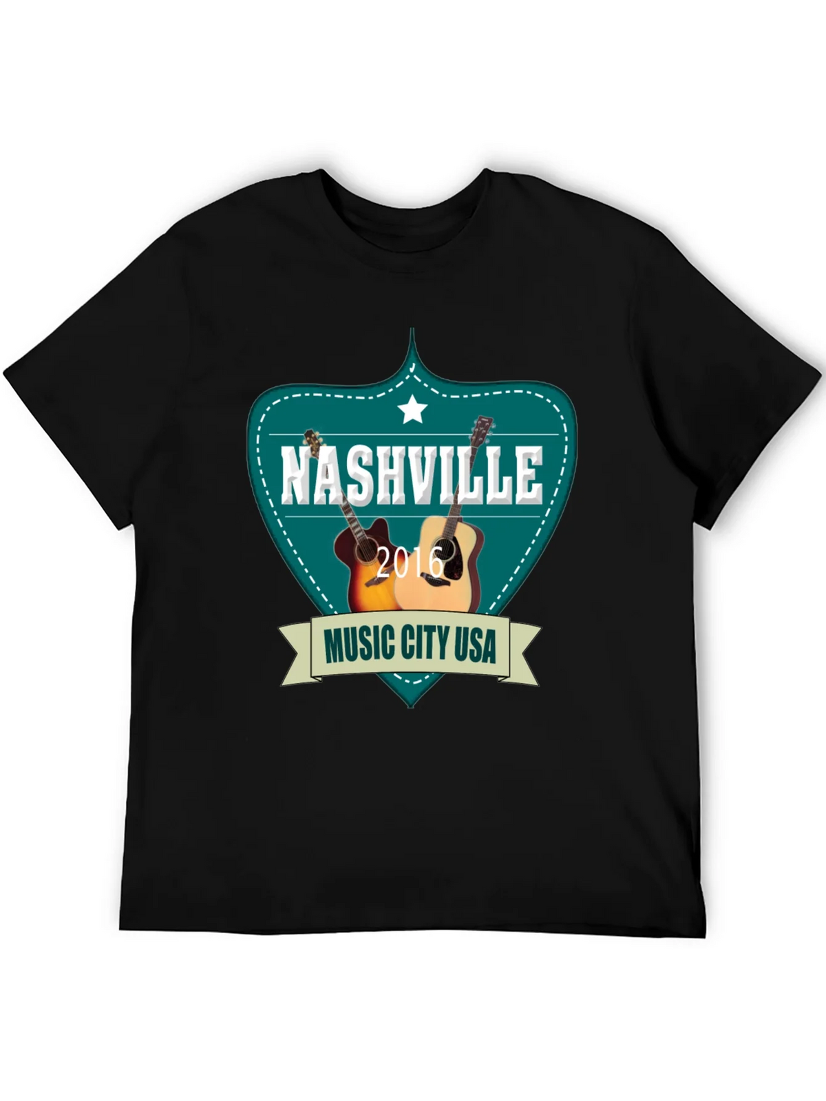 Nashville Music City USA Guitar T-Shirt product image 5