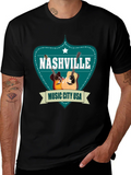 Nashville Music City USA Guitar T-Shirt product image 1
