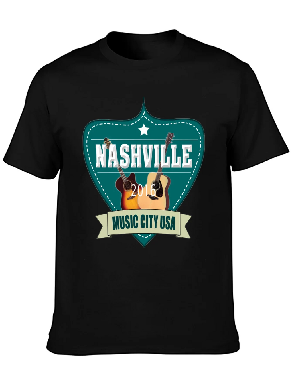 Nashville Music City USA Guitar T-Shirt product image 3