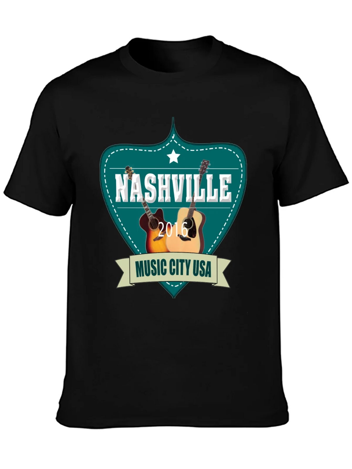 Nashville Music City USA Guitar T-Shirt product image 3