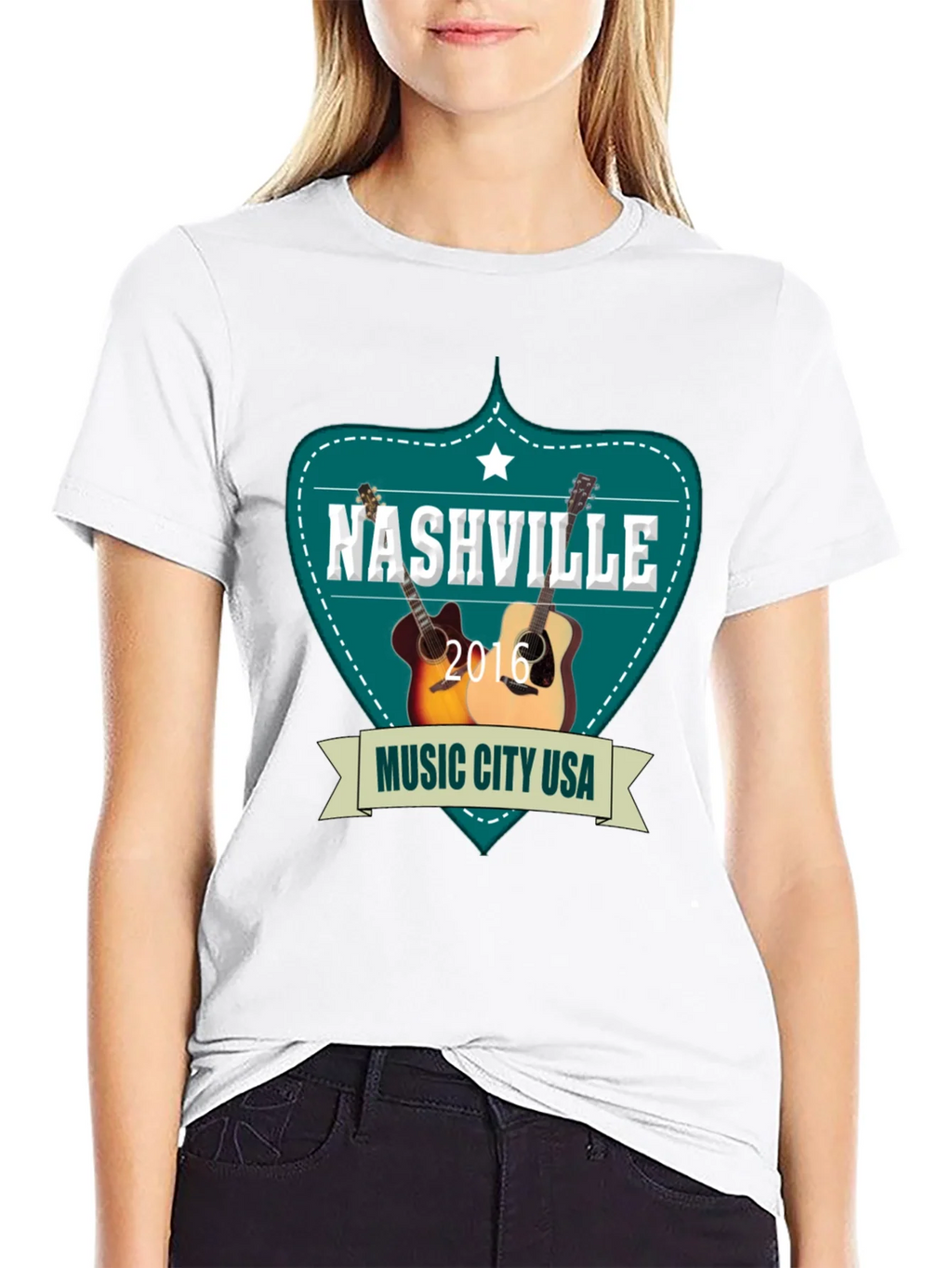 Nashville Music City USA Guitar T-Shirt product image 8